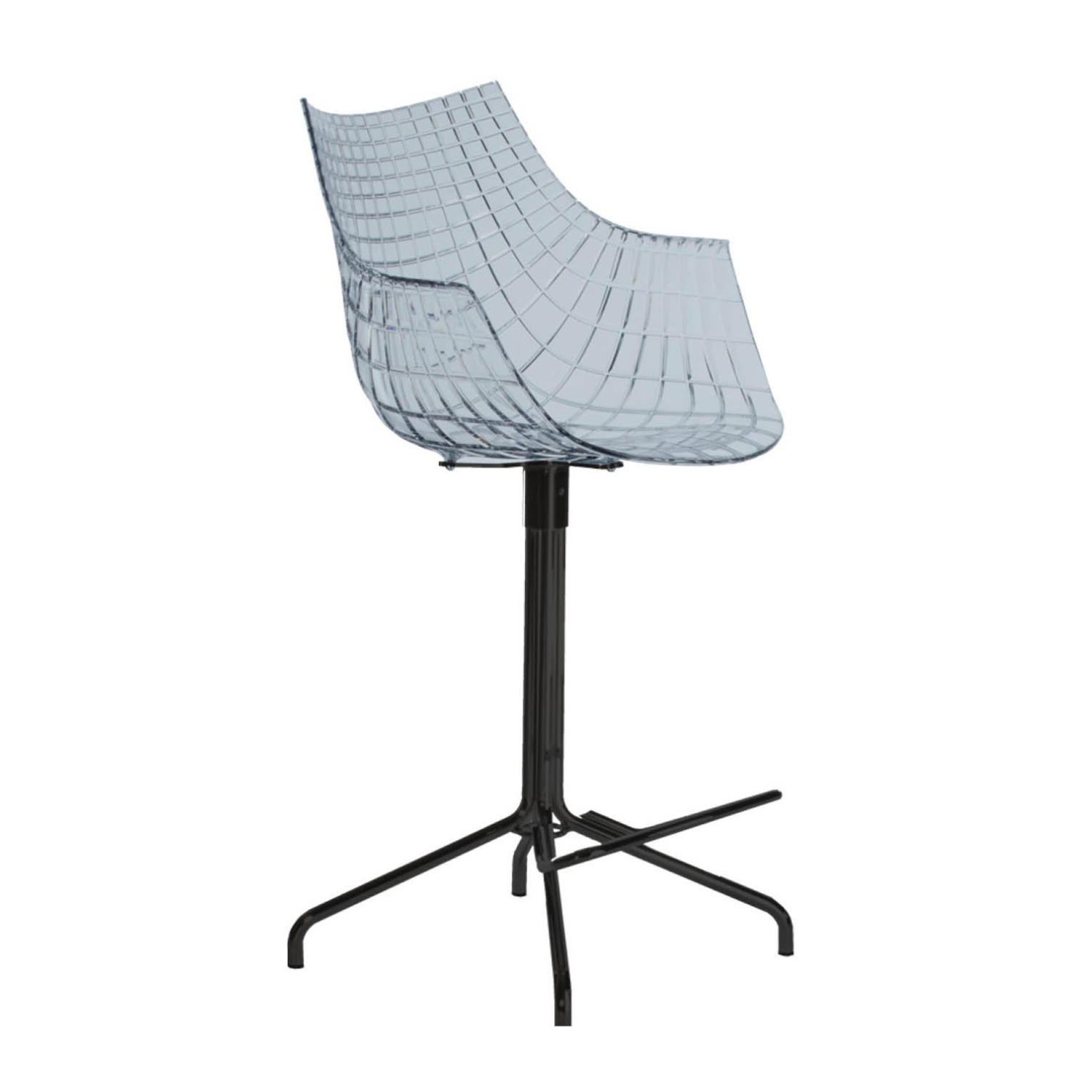 Meridiana Hocker Dymiony with a black base