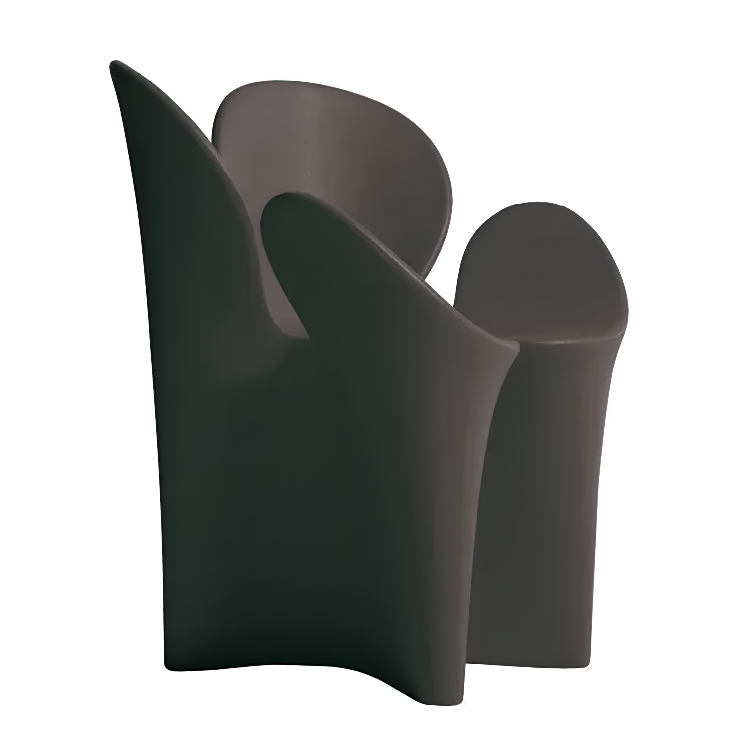 Anthracite clover armchair