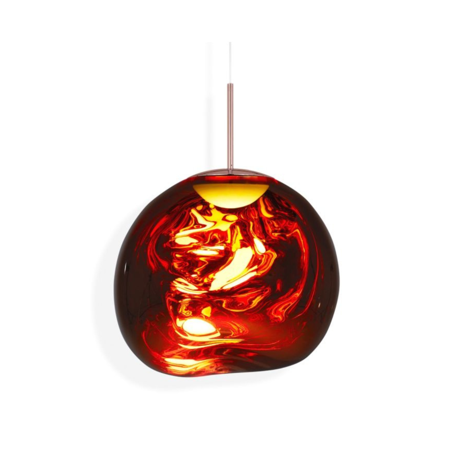 Závesná lampa MELT medená