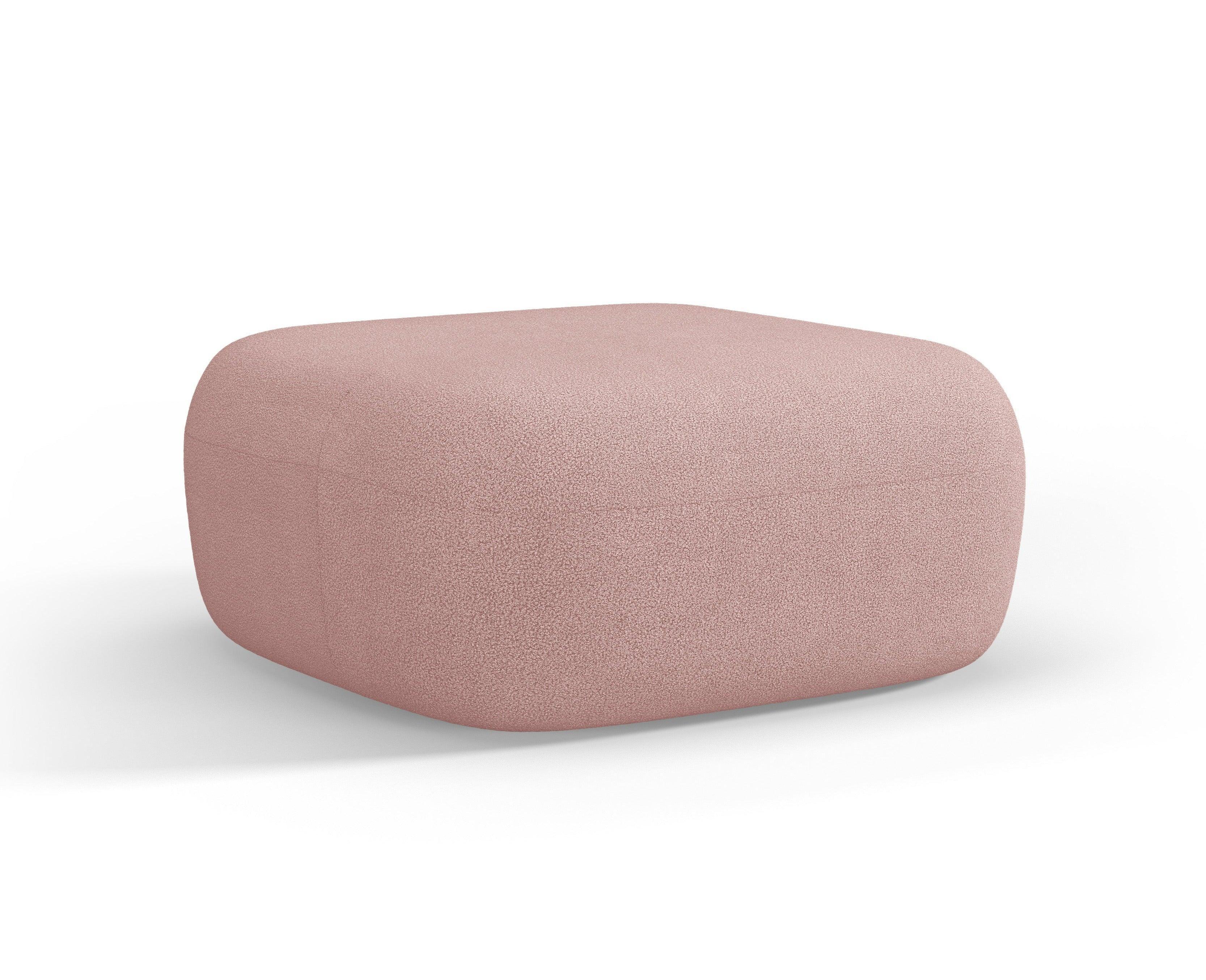 ALDRIN pouffe powder pink boucle Windsor & Co Eye on Design