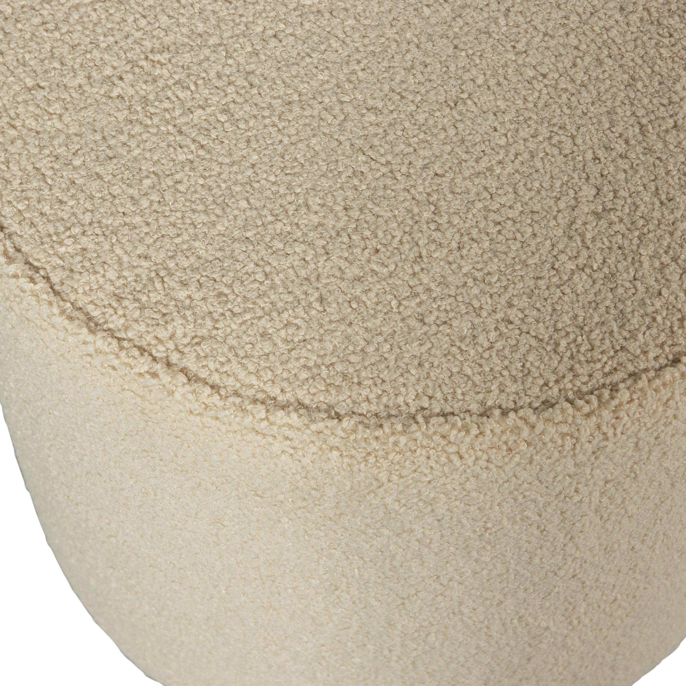 Puf SARA plusz piaskowy Woood    Eye on Design