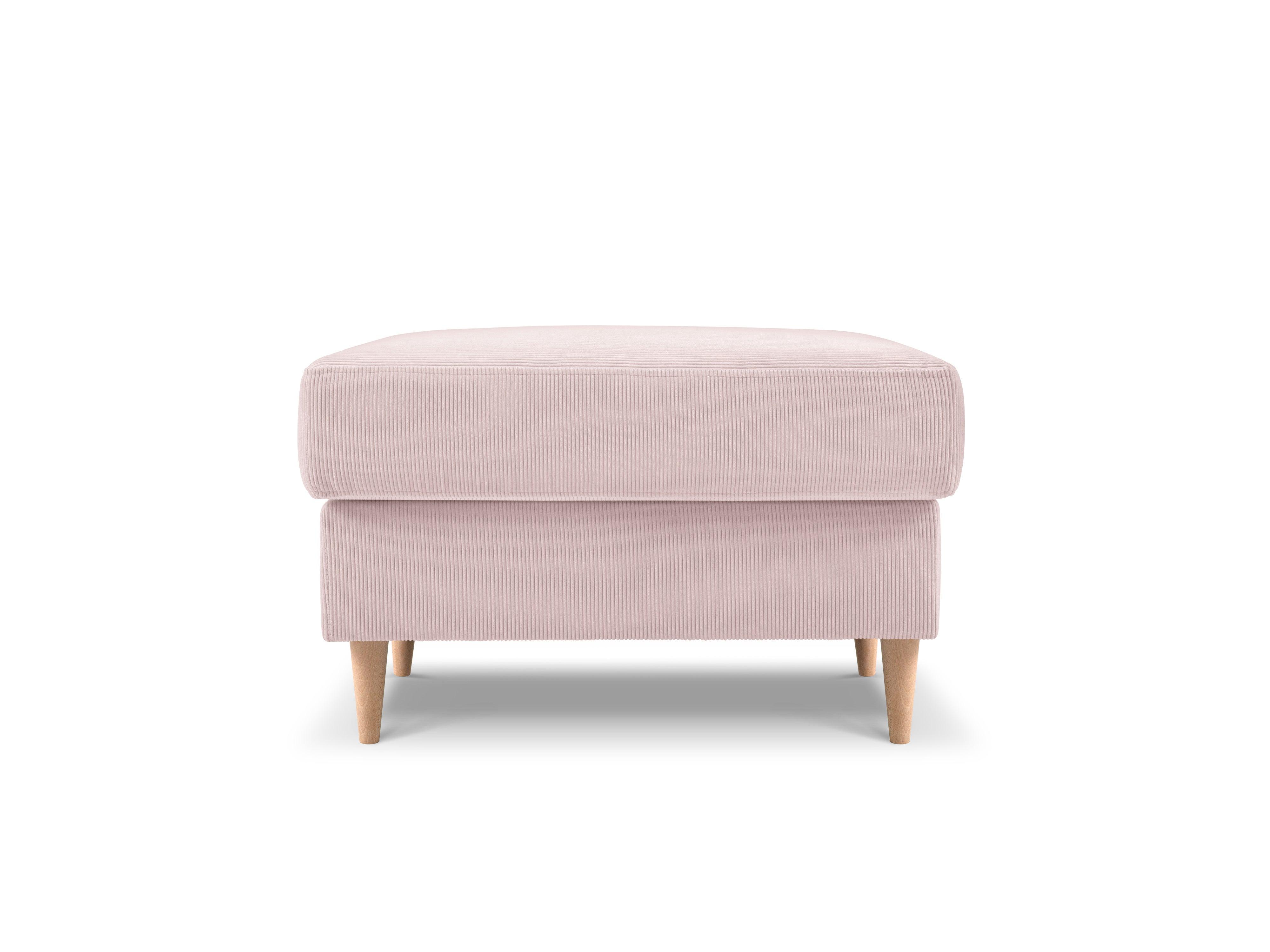 Puf sztruksowy ROSE różowy Mazzini Sofas    Eye on Design