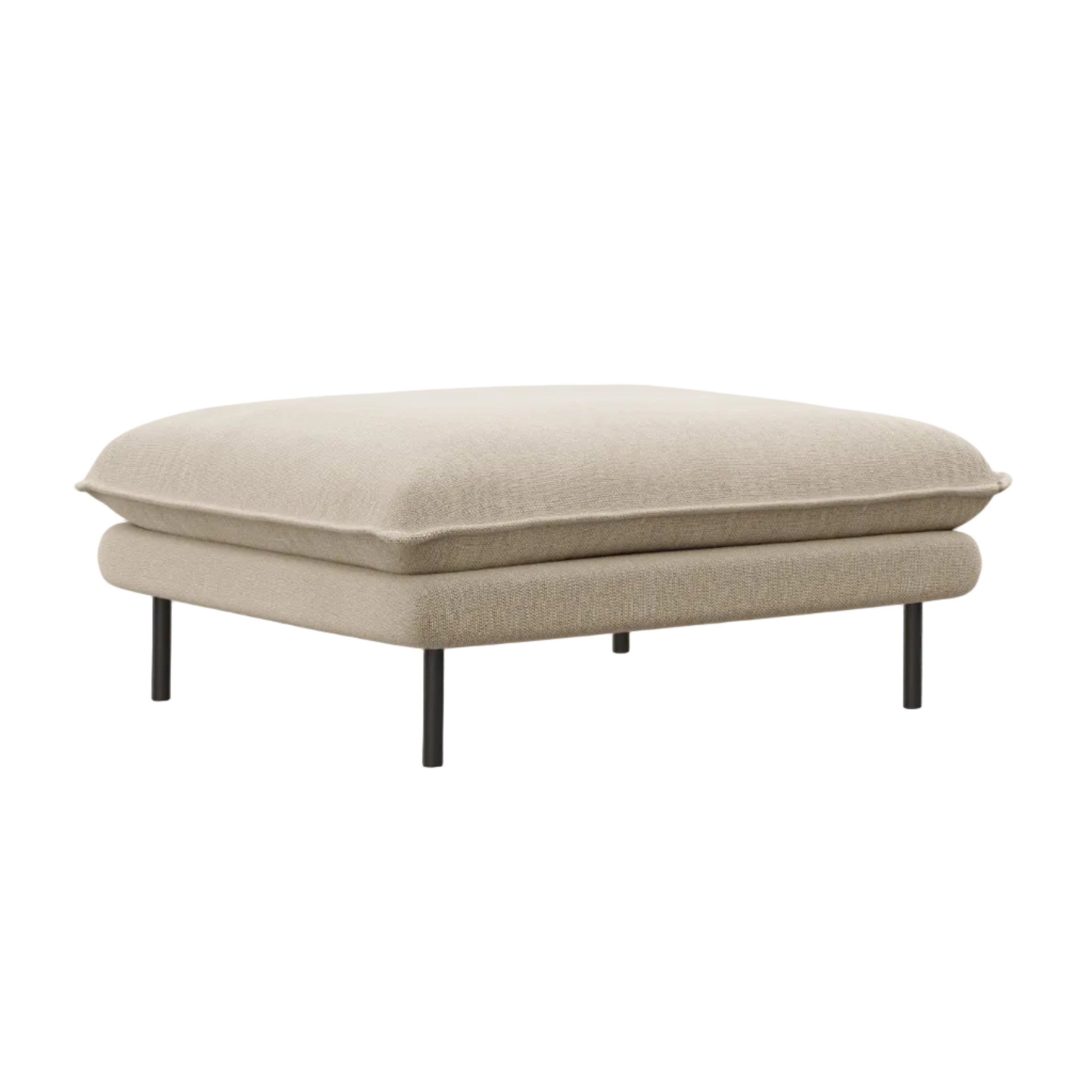 Puf VIENNA beżowy z czarną podstawą Cosmopolitan Design    Eye on Design