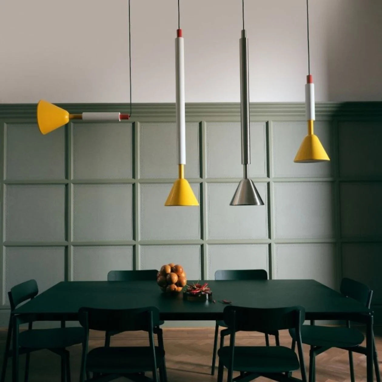 Závesná lampa PYL žltá