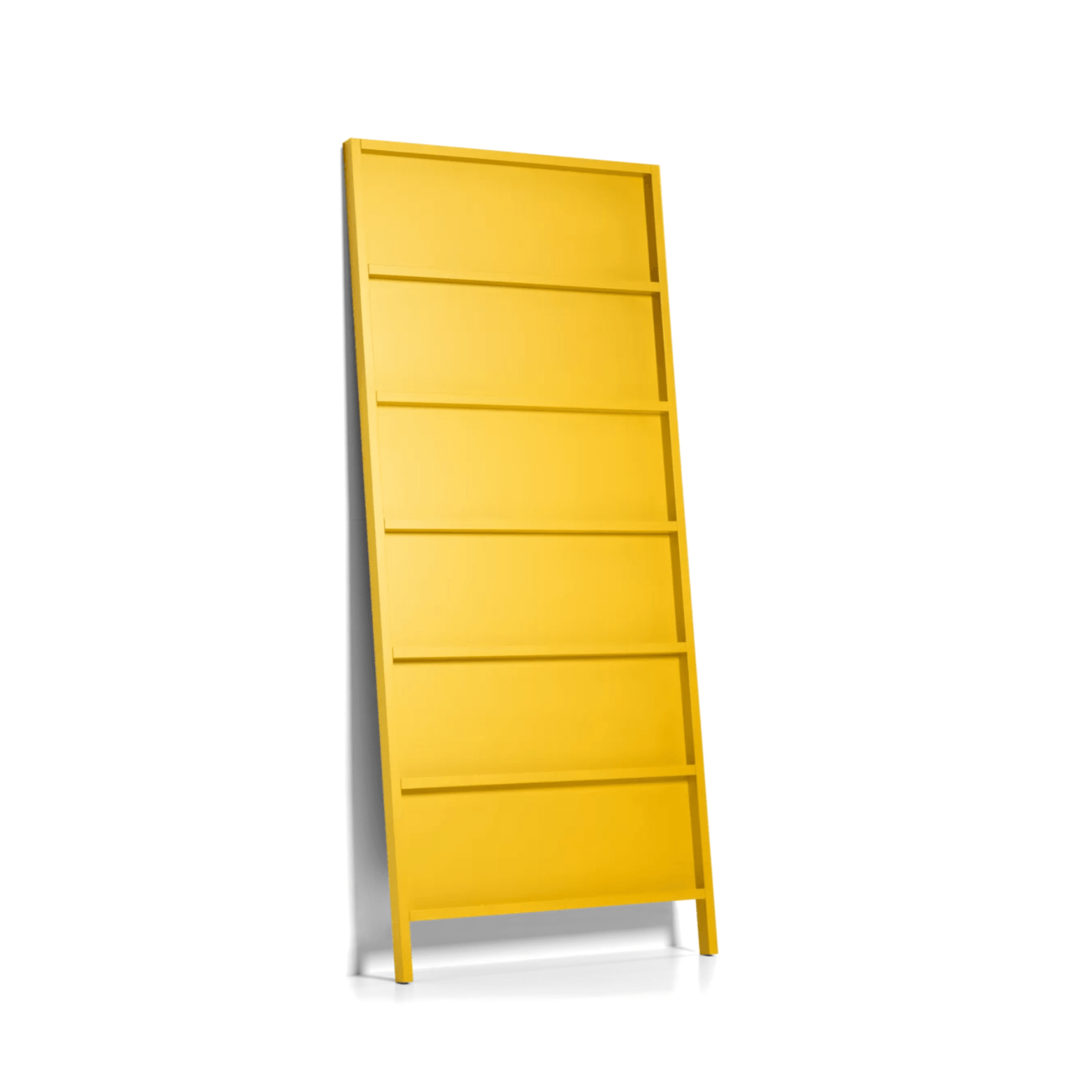 Bookcase OBLIQUE yellow gold Moooi 286 cm Eye on Design