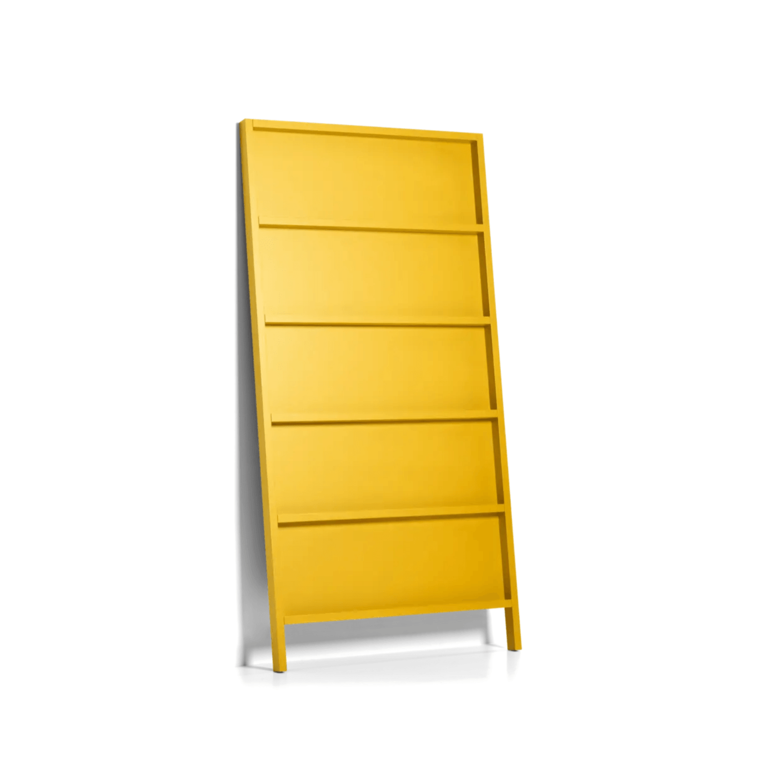 Bookcase OBLIQUE yellow gold Moooi 210 cm Eye on Design