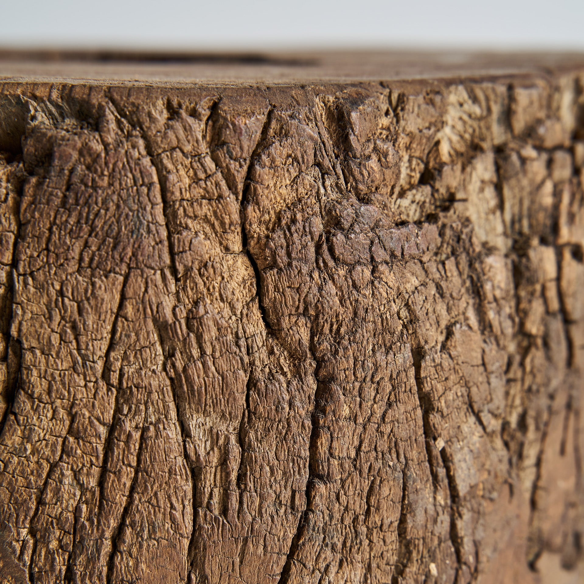 KRAJ Side Table, Distressed Mango Wood