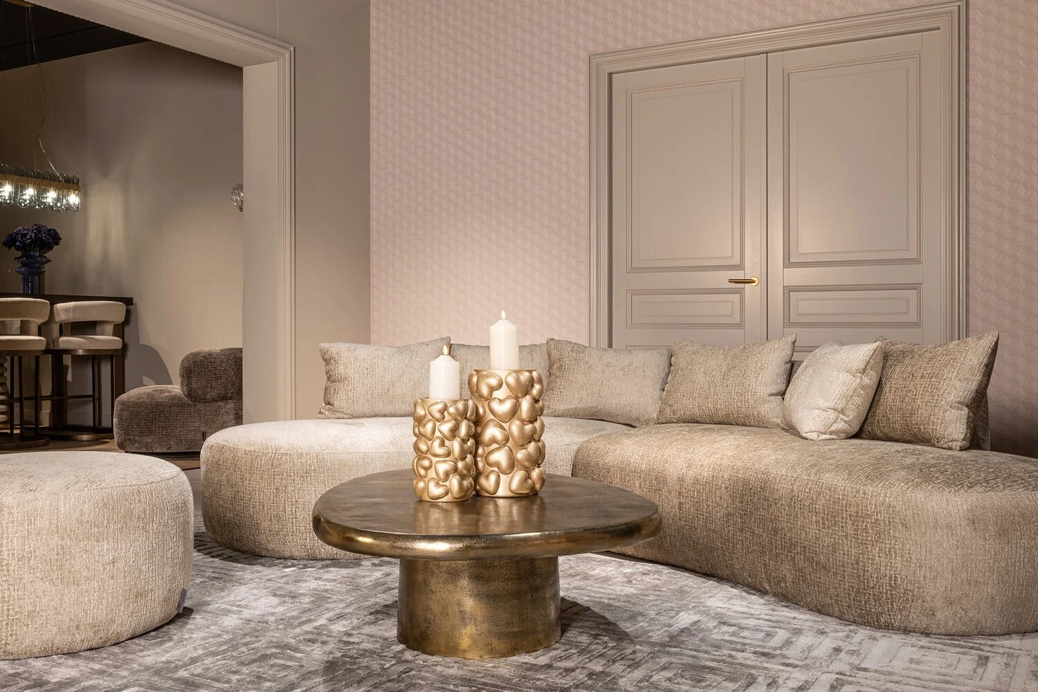 Puf CASSIE béžový