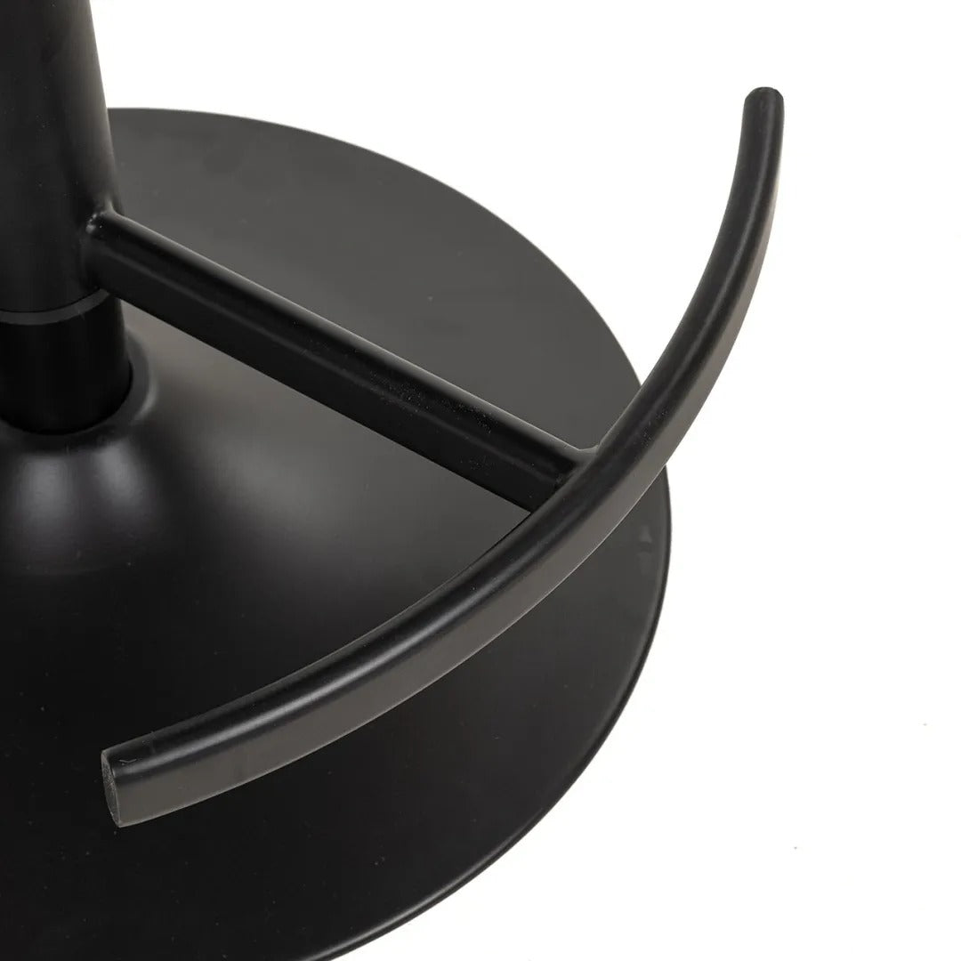 Hoker barowy NIKKI beżowy z czarną podstawą