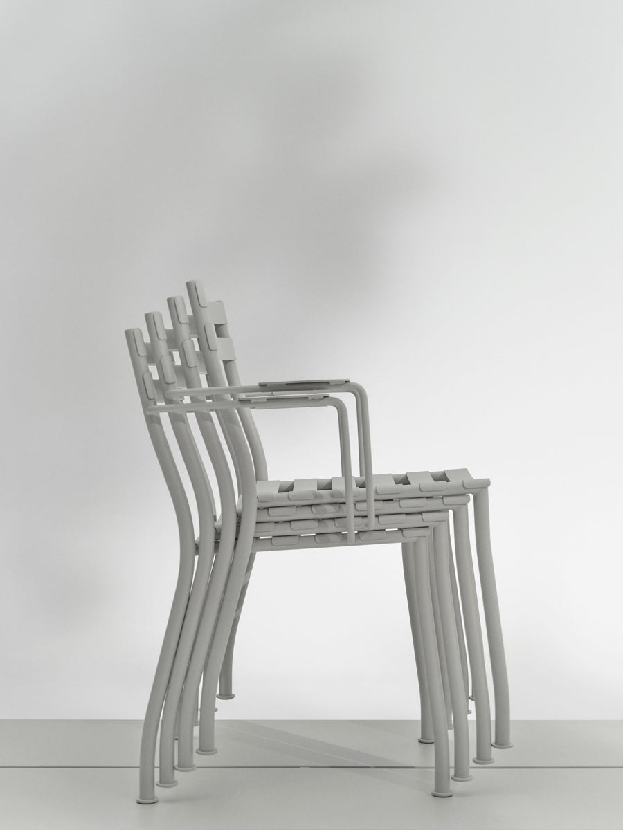 A set of garden chairs Flander galvanized steel
