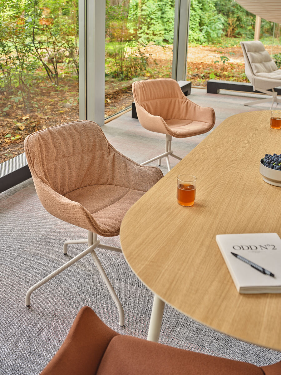 Krzesło obrotowe BALTIC SOFT DUO z metalową podstawą - kolor do wyboru [Milena] MDD    Eye on Design