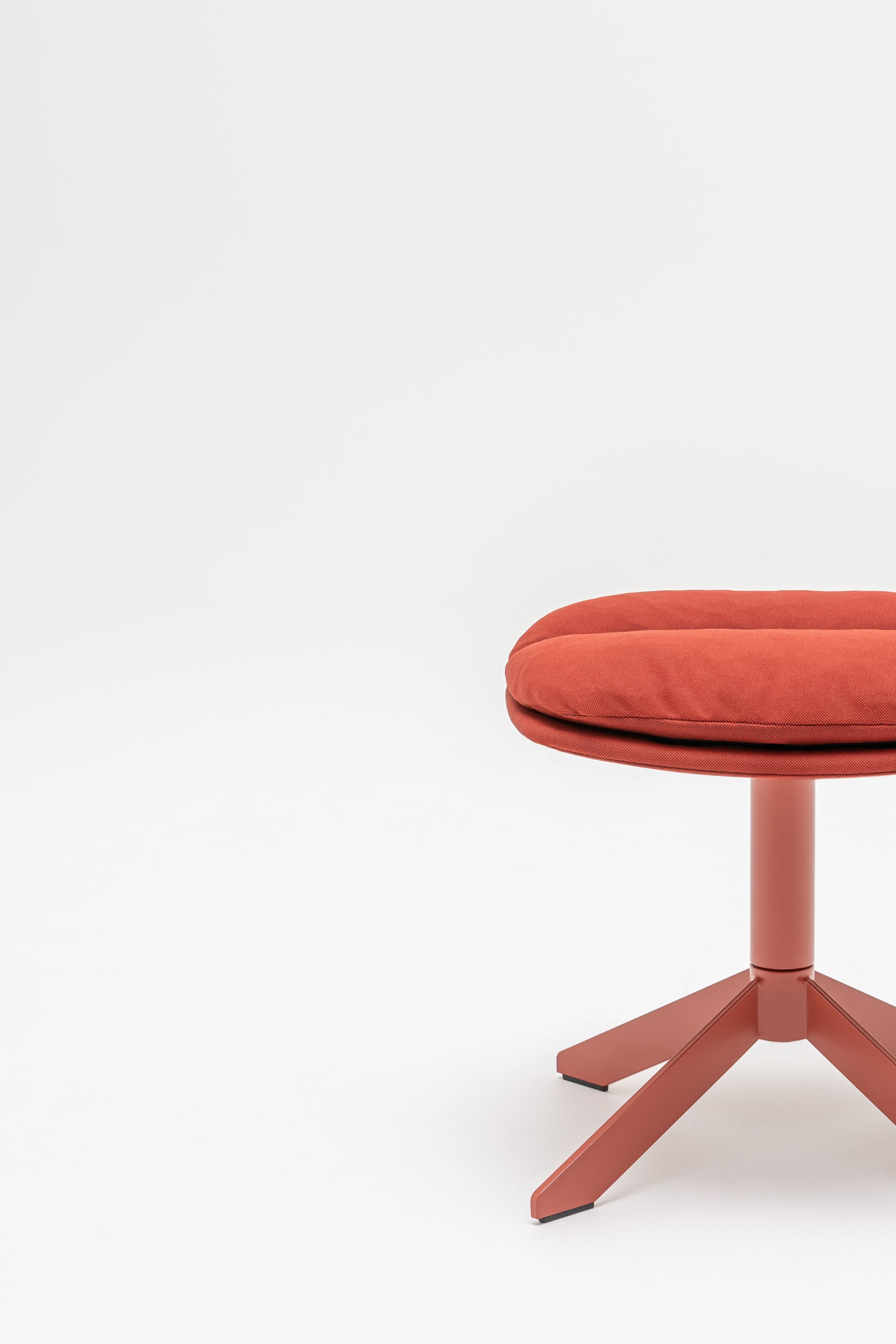 Fat frank footrest upholstered