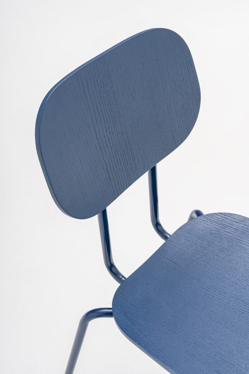 Krzesło NEW SCHOOL podstawa czworonożna żółty [Milena] MDD    Eye on Design