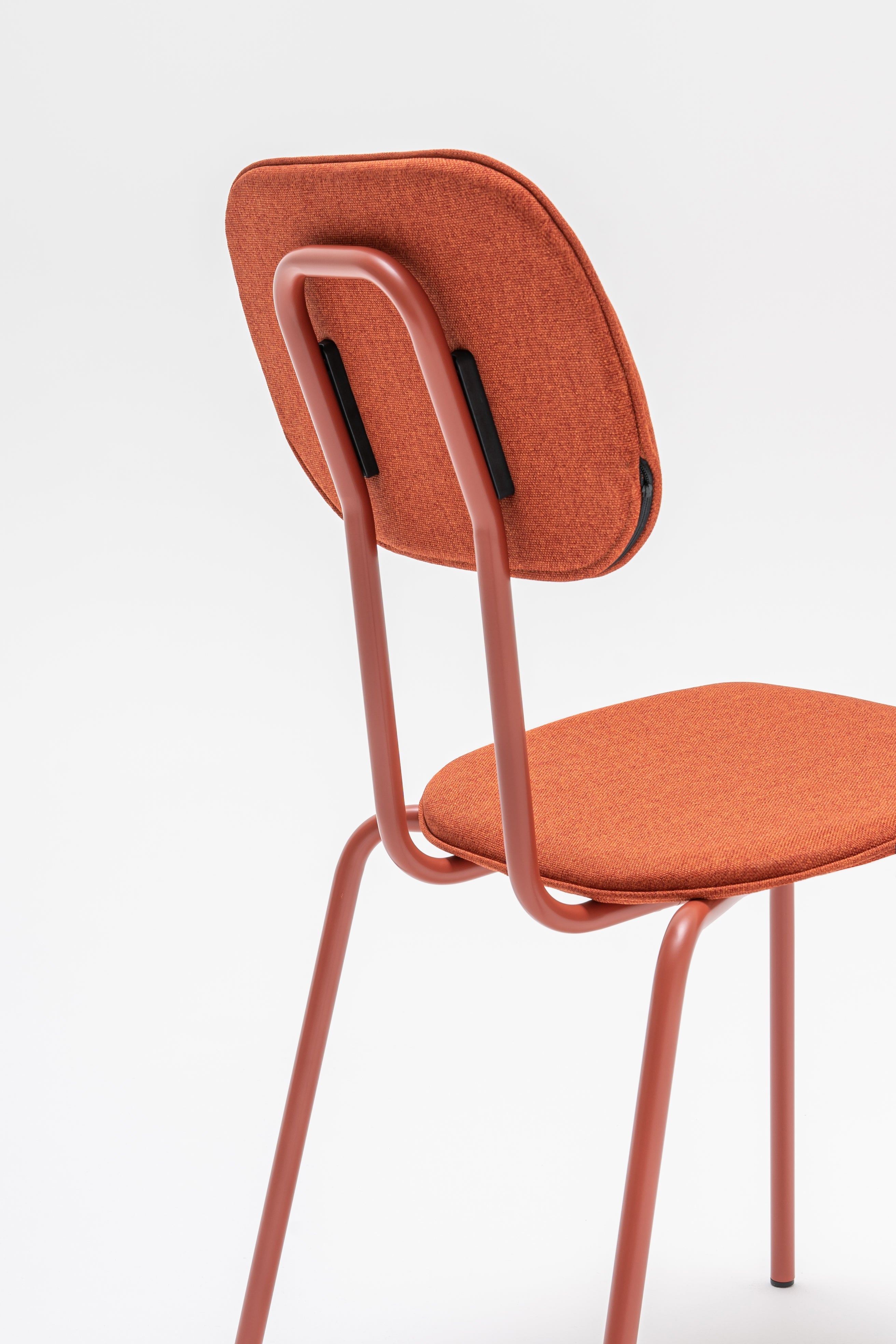 New school upholstered chair metal base