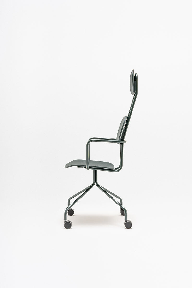 Krzesło z zagłówkiem NEW SCHOOL bordowy [Milena] MDD    Eye on Design