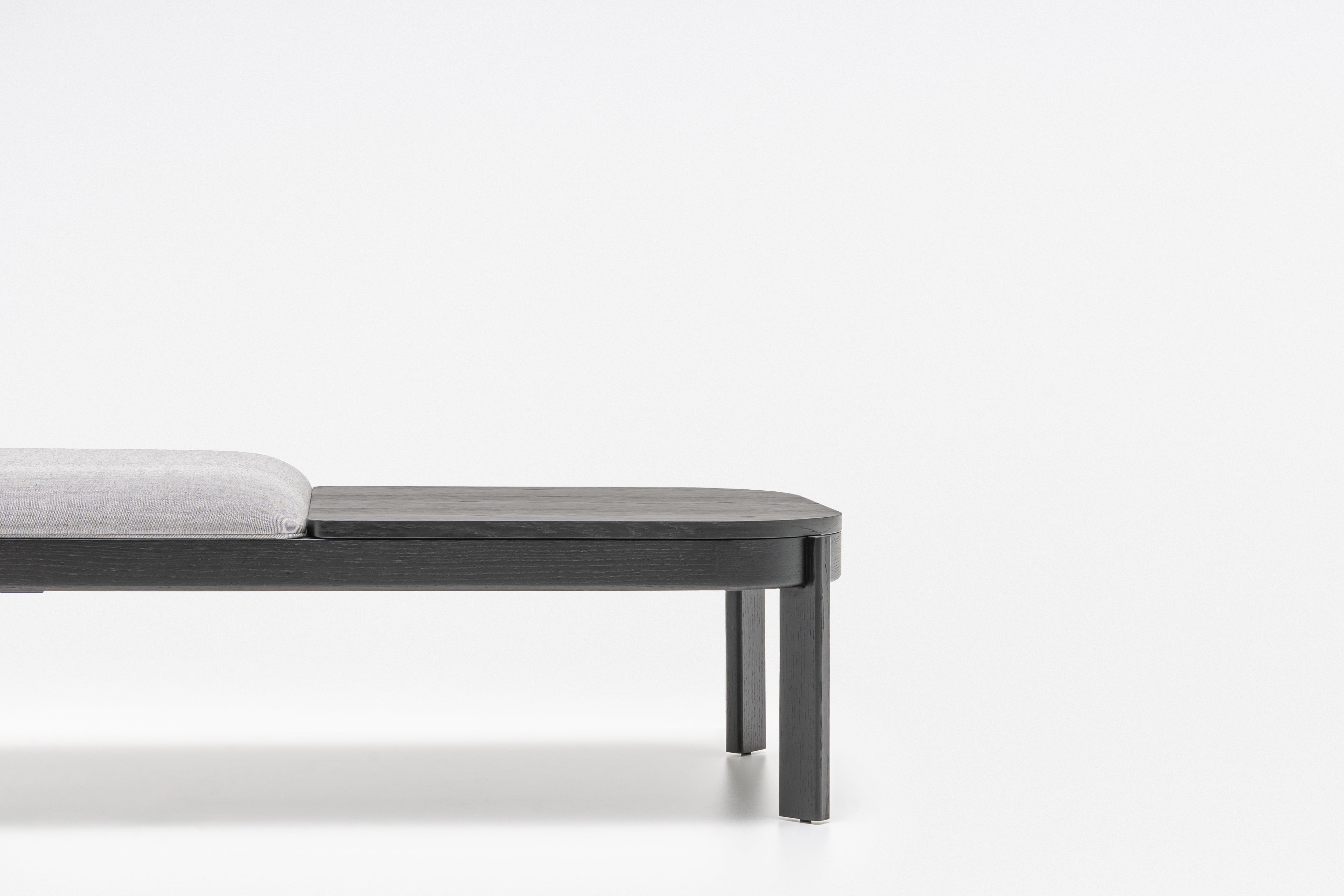 Upholstered ramp wooden base