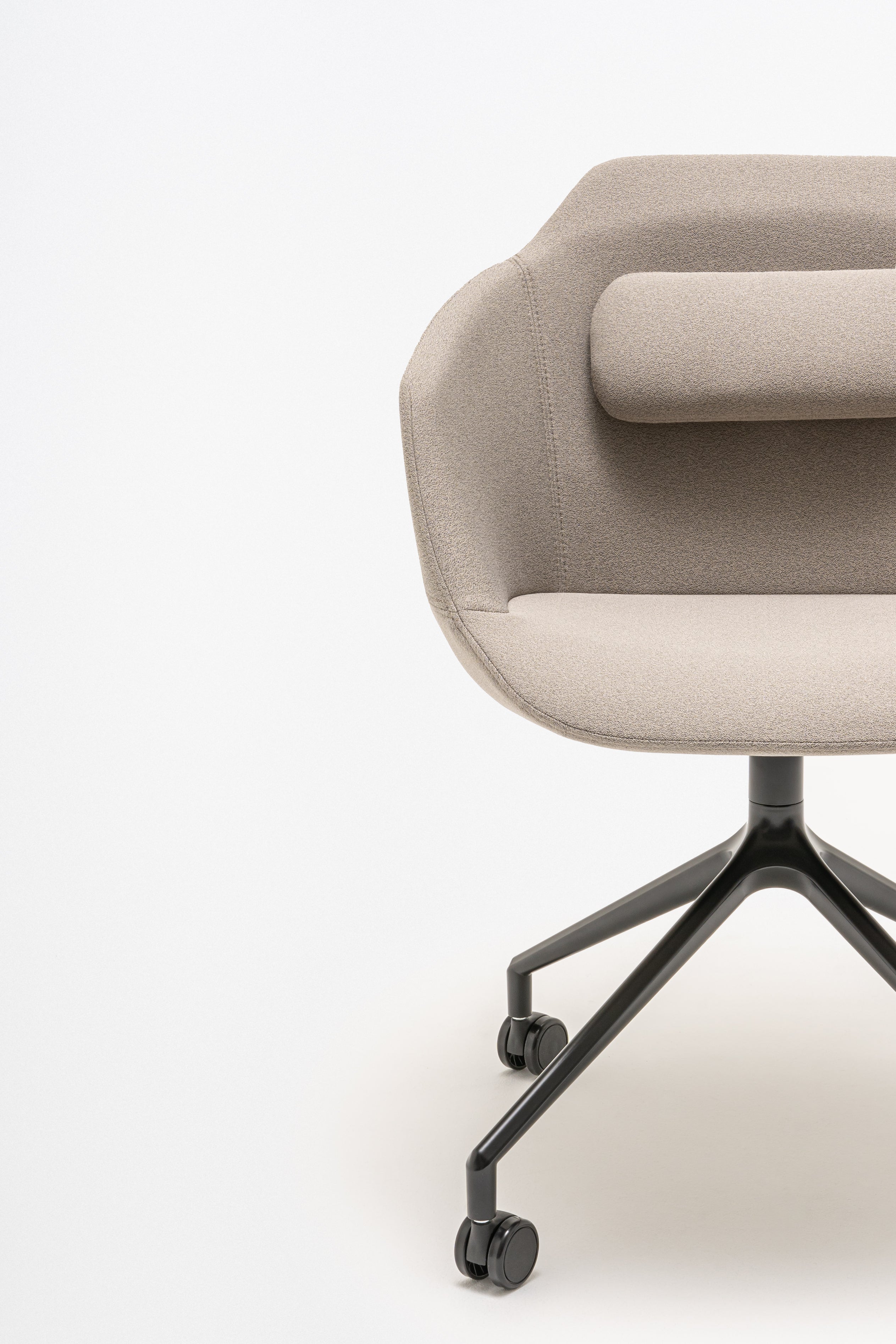 Office chair Ultra base of the cross with wheels for hard surface