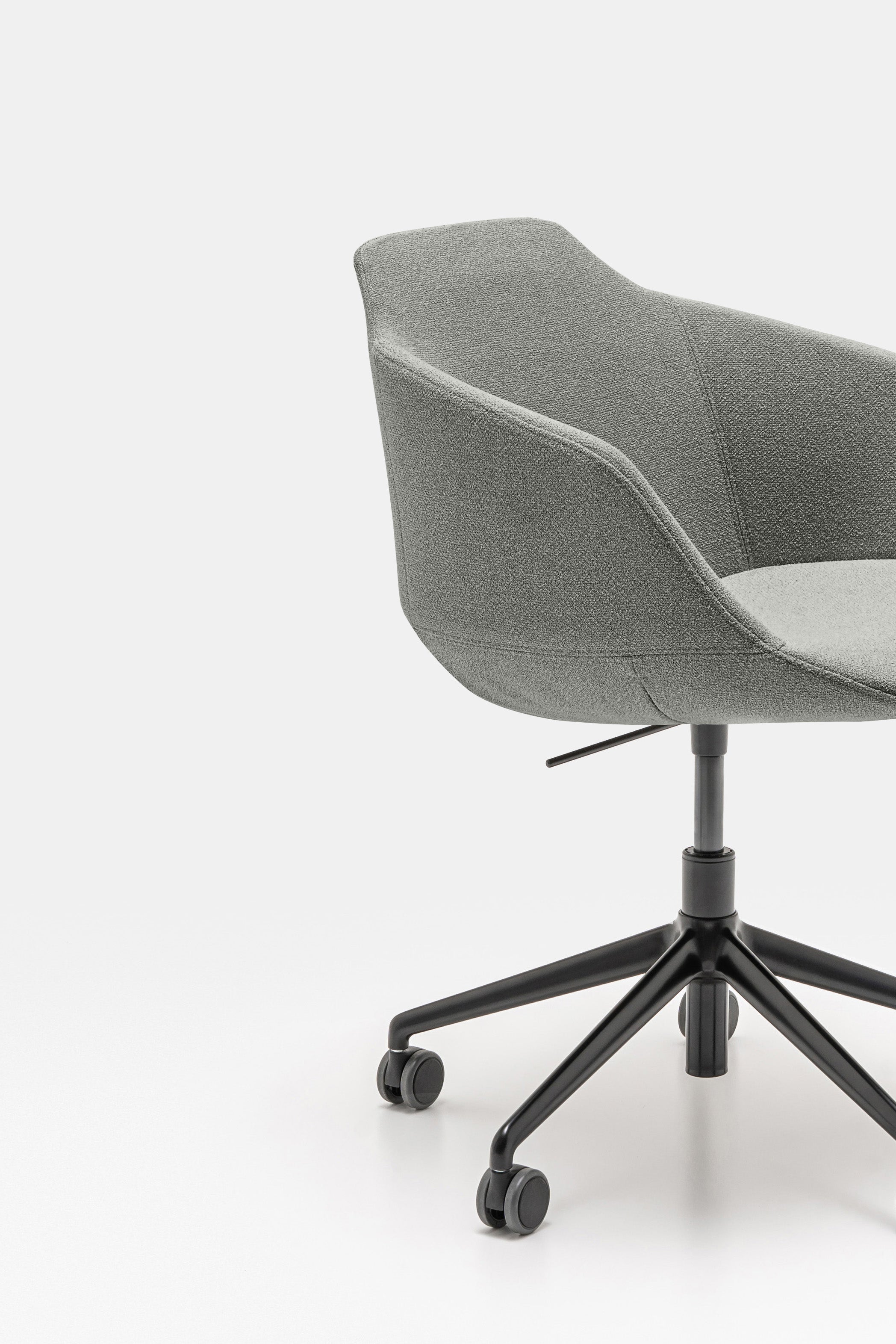 Ultra chair adjustable base with wheels to the soft surface