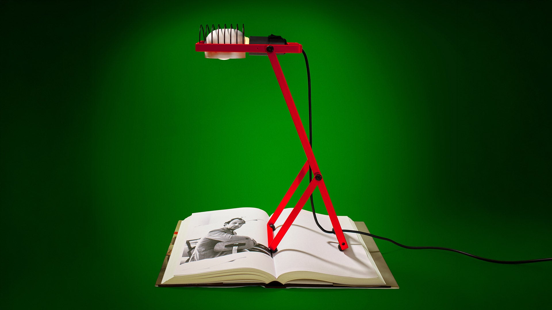 Regulovateľná stolná lampa SINTESI červená