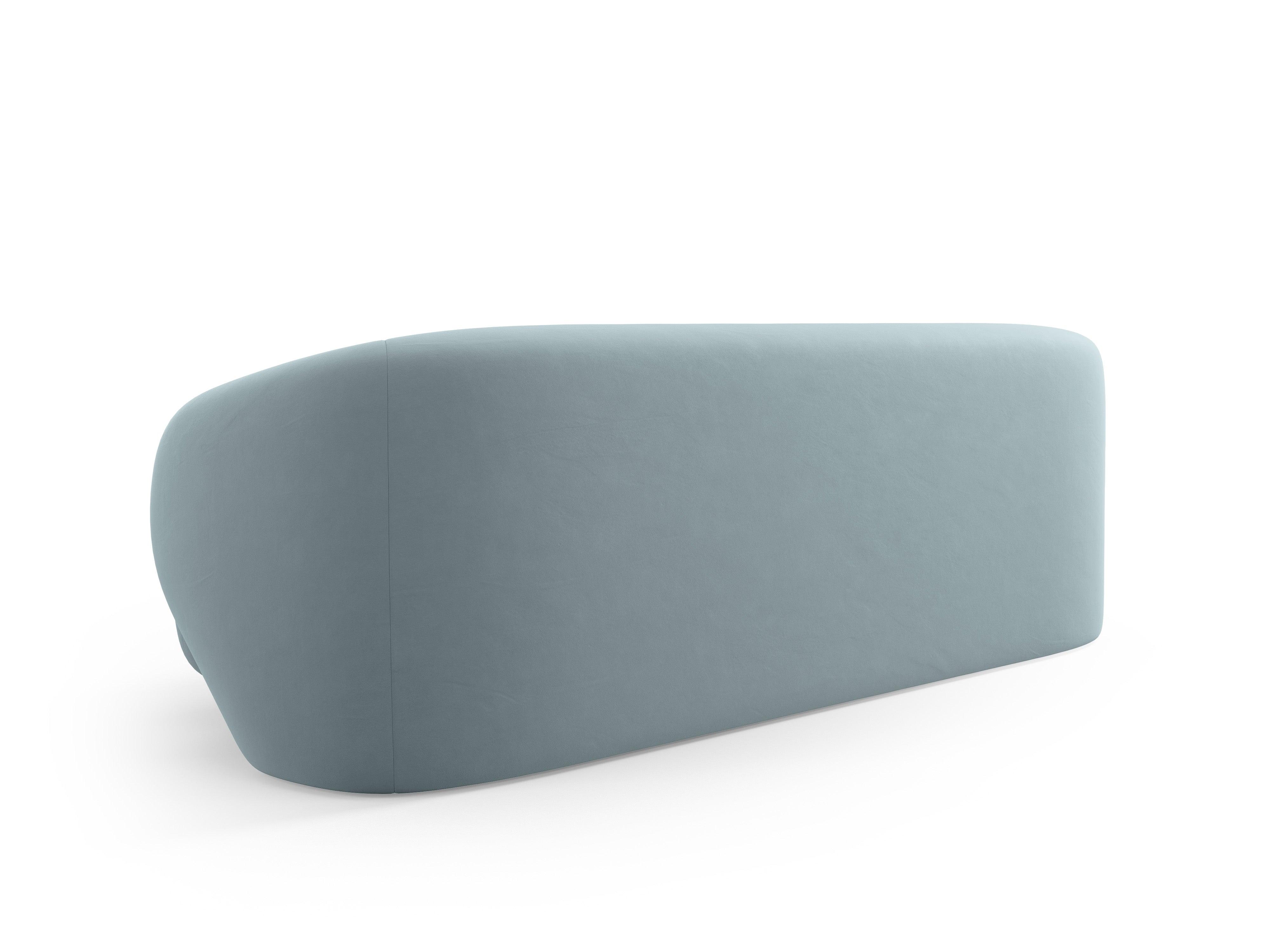 Sofa 3-osobowa aksamitna CAMDEN niebieski Cosmopolitan Design    Eye on Design