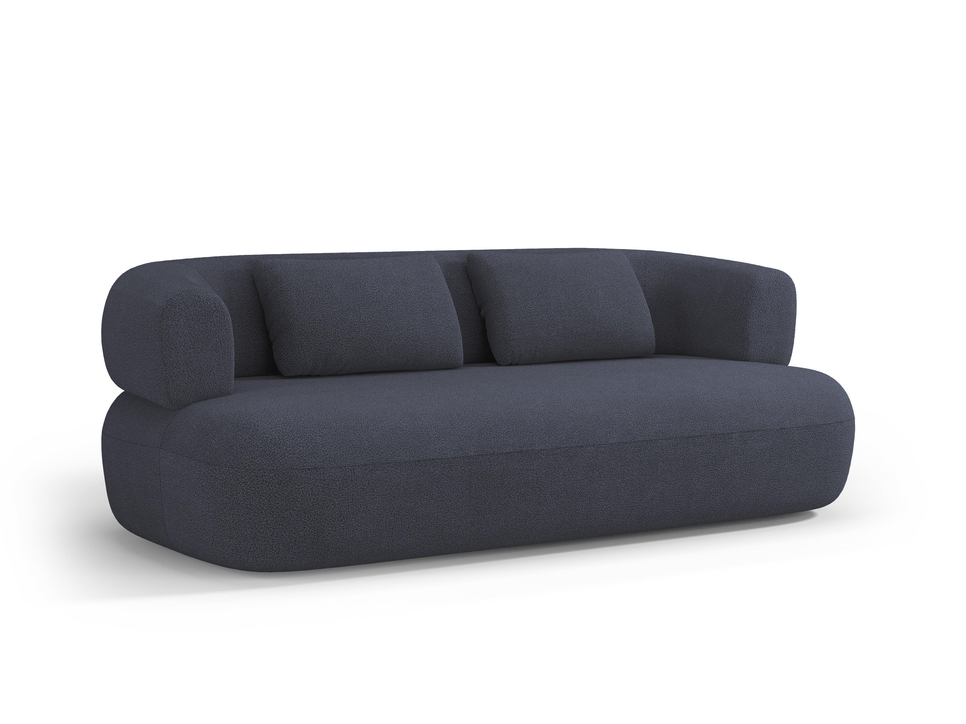 3 seater sofa ALDRIN navy blue boucle Windsor & Co Eye on Design