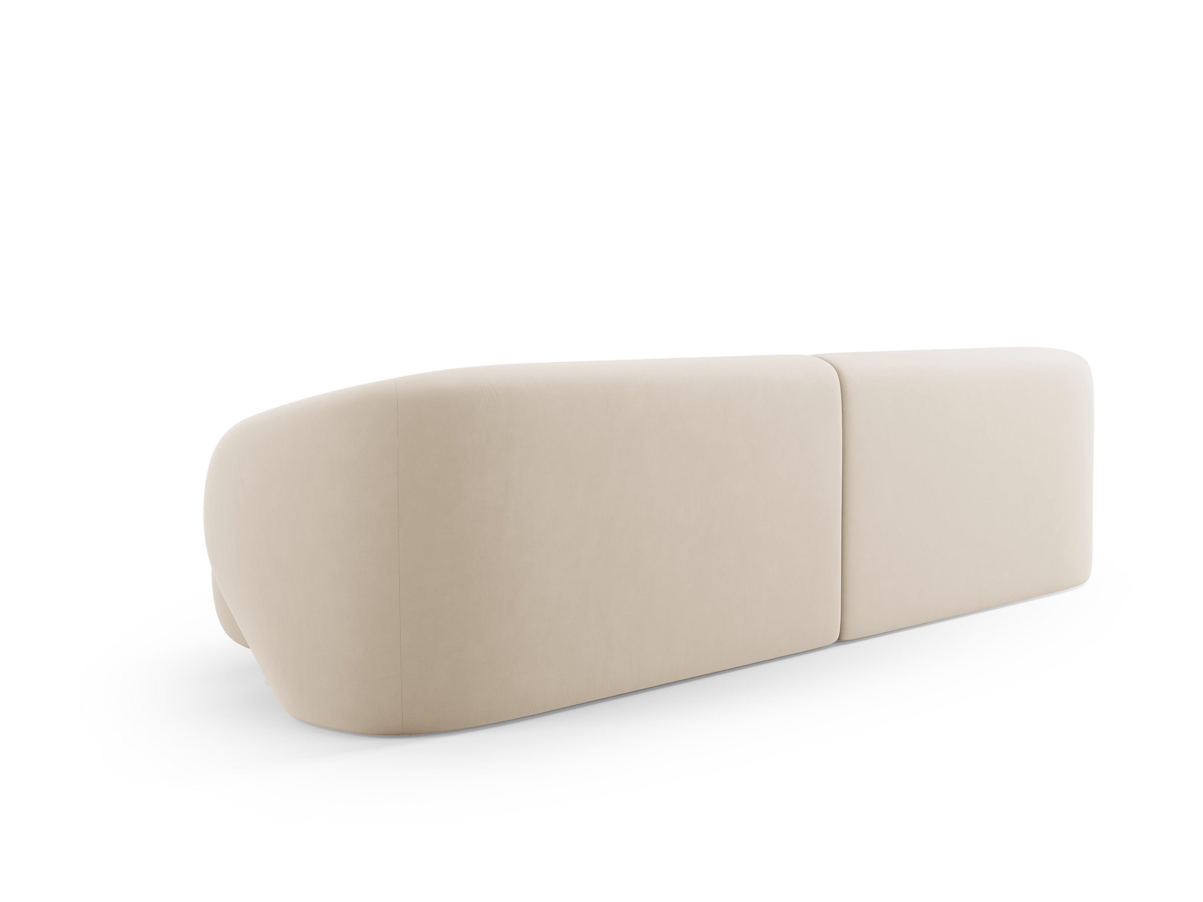 Sofa 4-osobowa aksamitna CAMDEN beżowy Cosmopolitan Design    Eye on Design