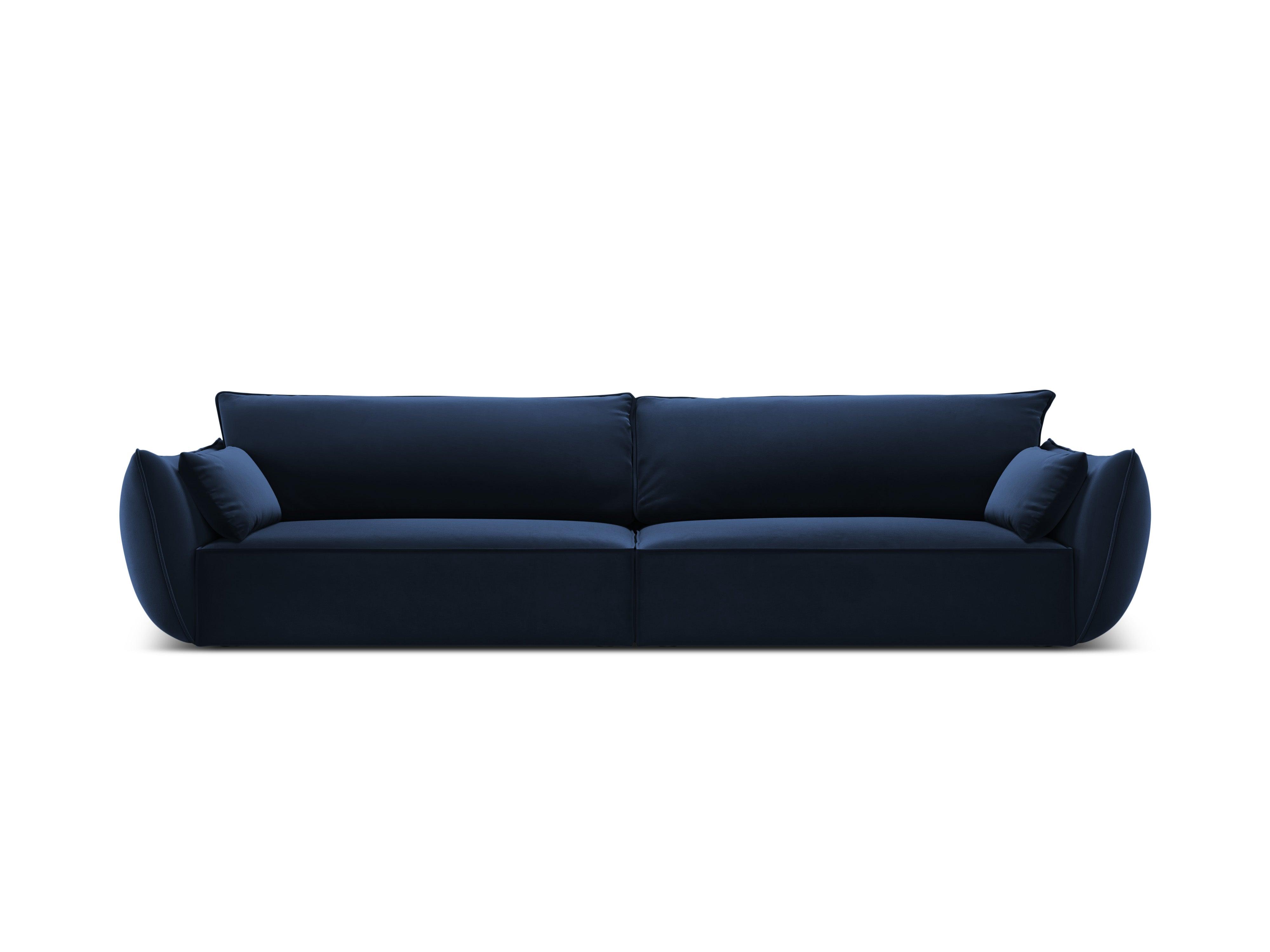 Sofa aksamitna 4-osobowa VANDA granatowy Mazzini Sofas    Eye on Design