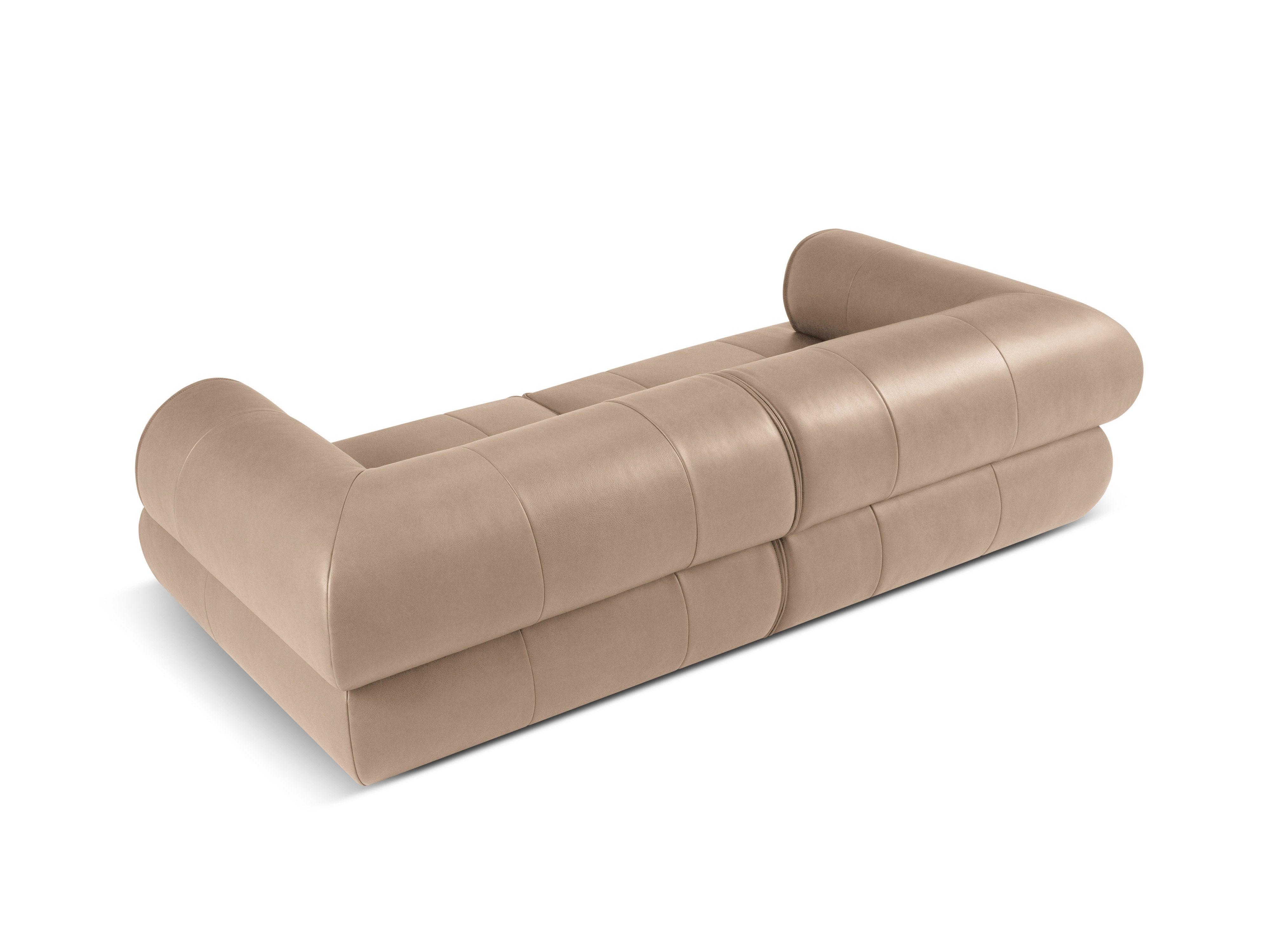 Sofa skórzana 3-osobowa LILY cappuccino Maison Heritage    Eye on Design