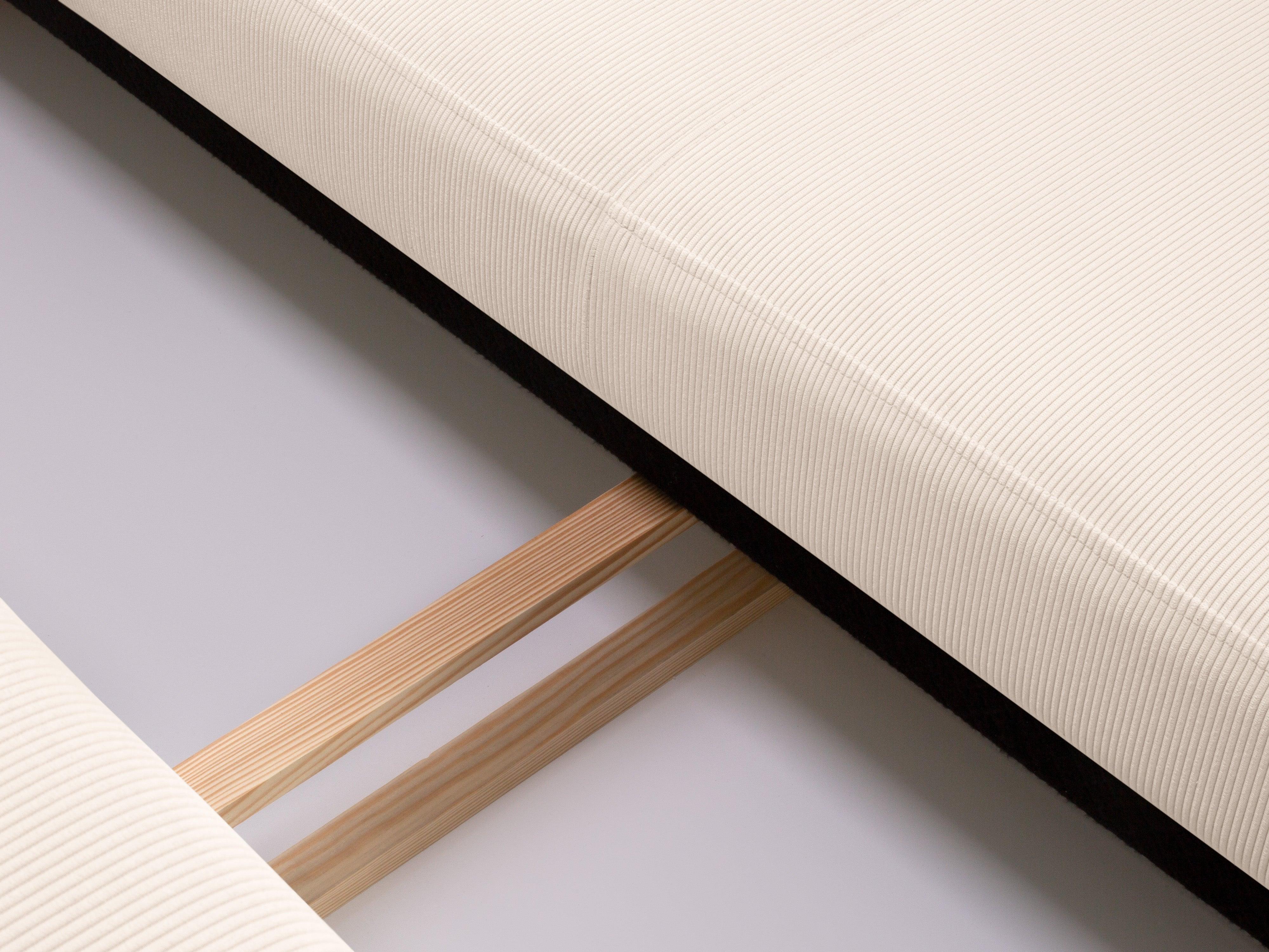 Sofa sztruksowa z funkcją spania ROSE beżowy Mazzini Sofas    Eye on Design