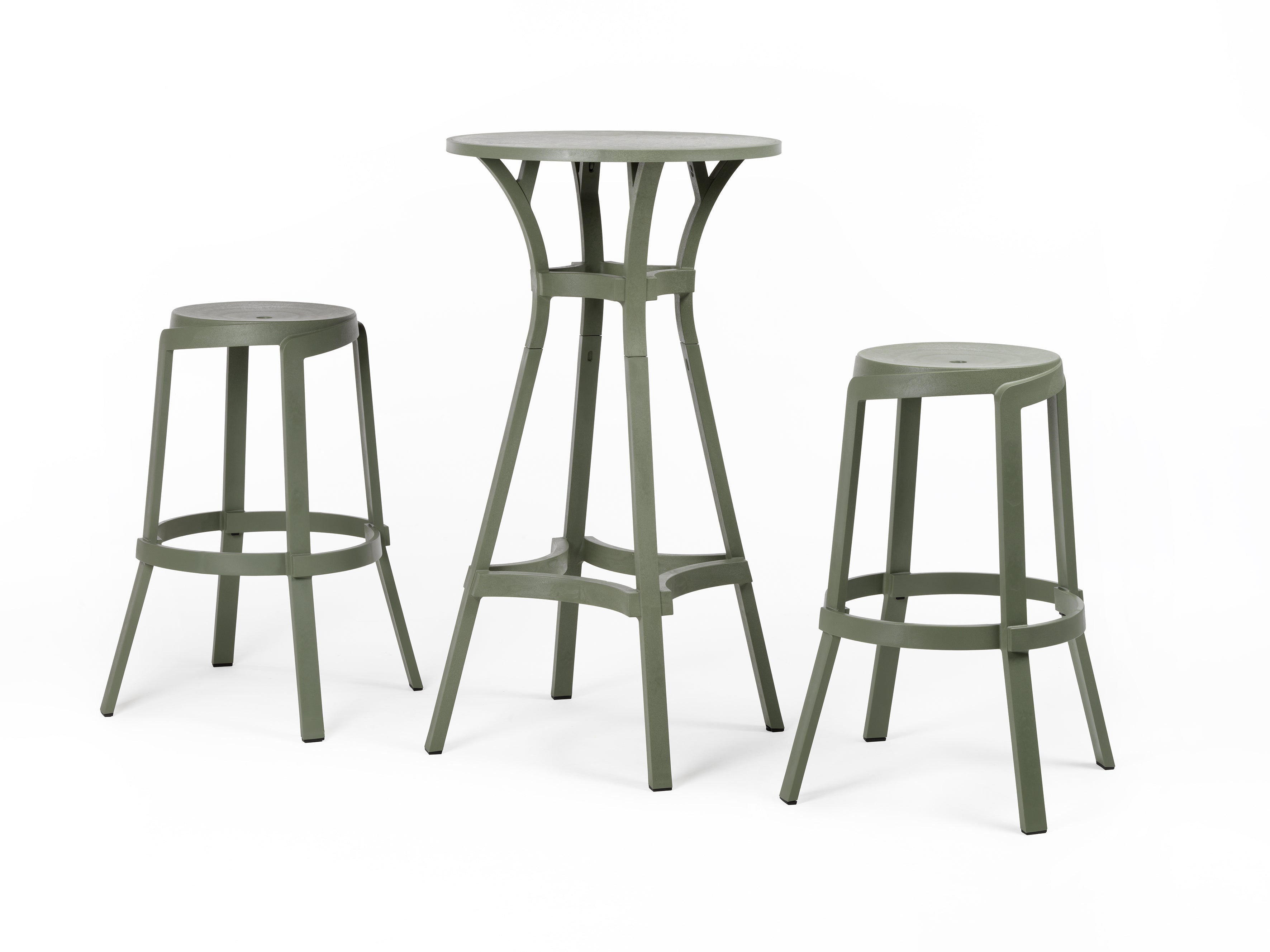 Outdoor Stool STACK Green