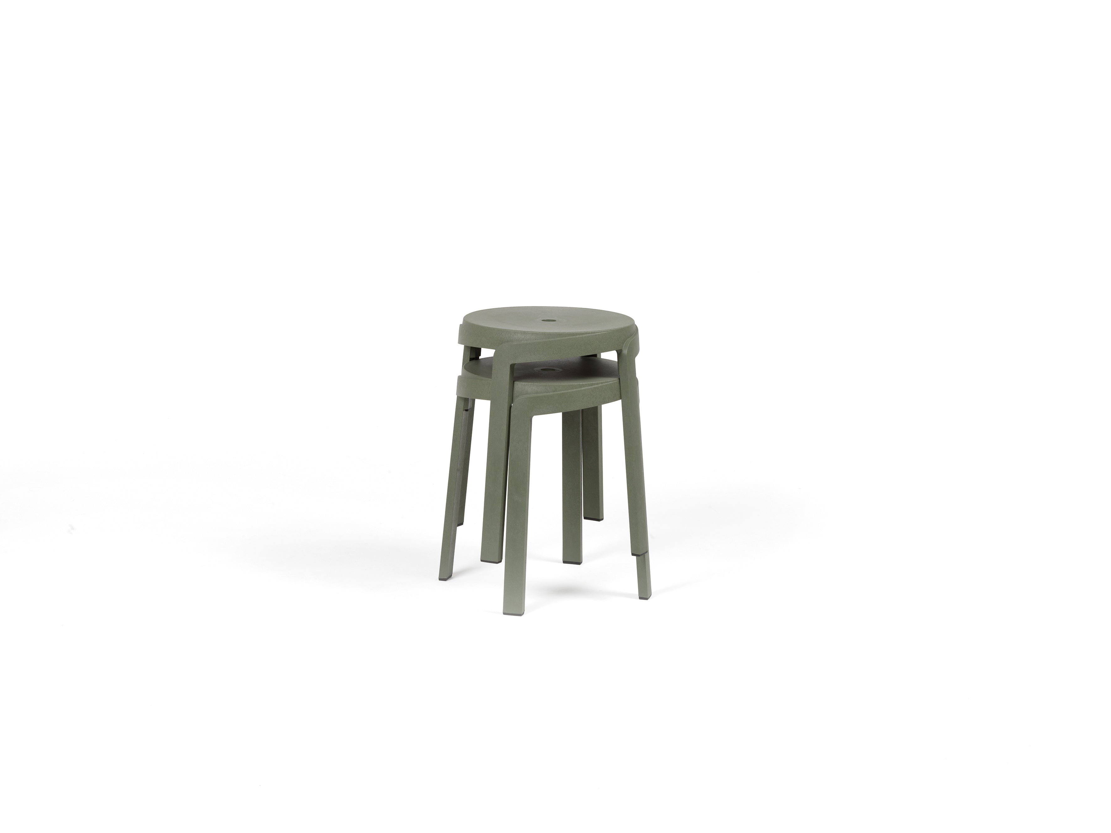 Outdoor Stool STACK Green