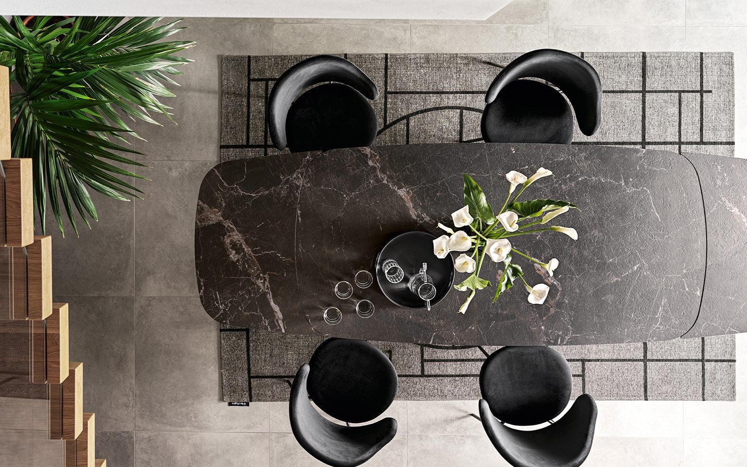 Stół rozkładany CAMEO czarny marmur Calligaris    Eye on Design