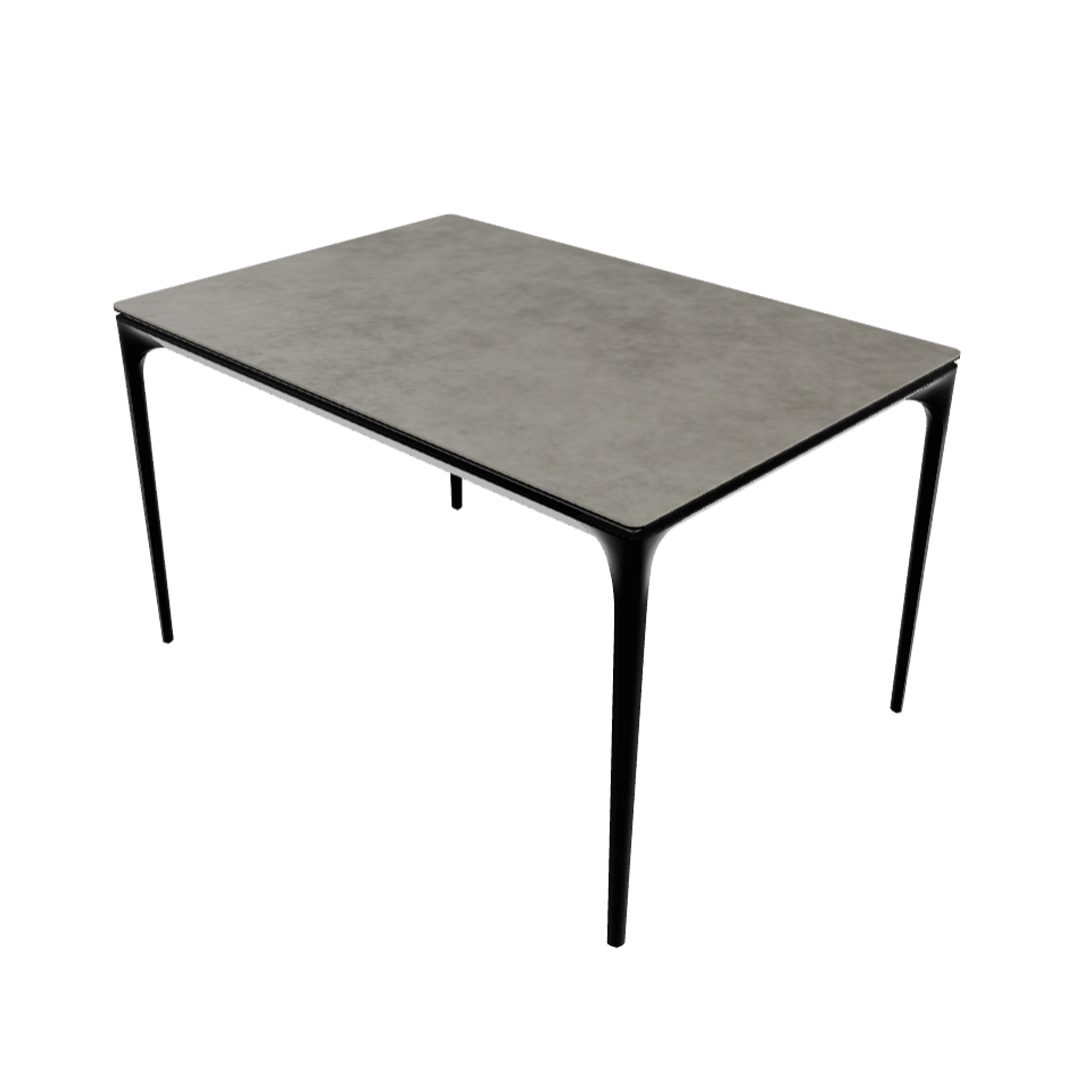 Rozkladací stôl SILHOUETTE svetlosivá keramika