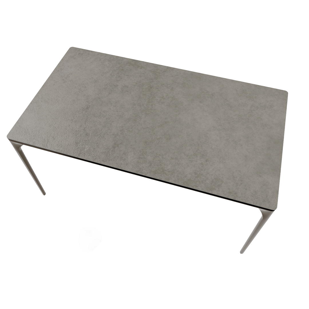 Rozkladací stôl SILHOUETTE svetlosivá keramika