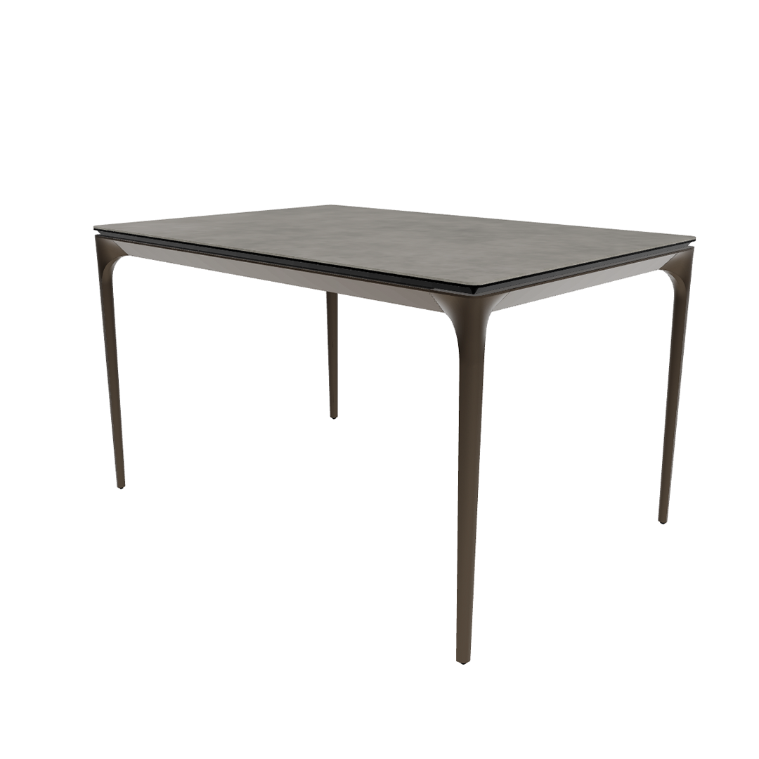 Rozkladací stôl SILHOUETTE svetlosivá keramika