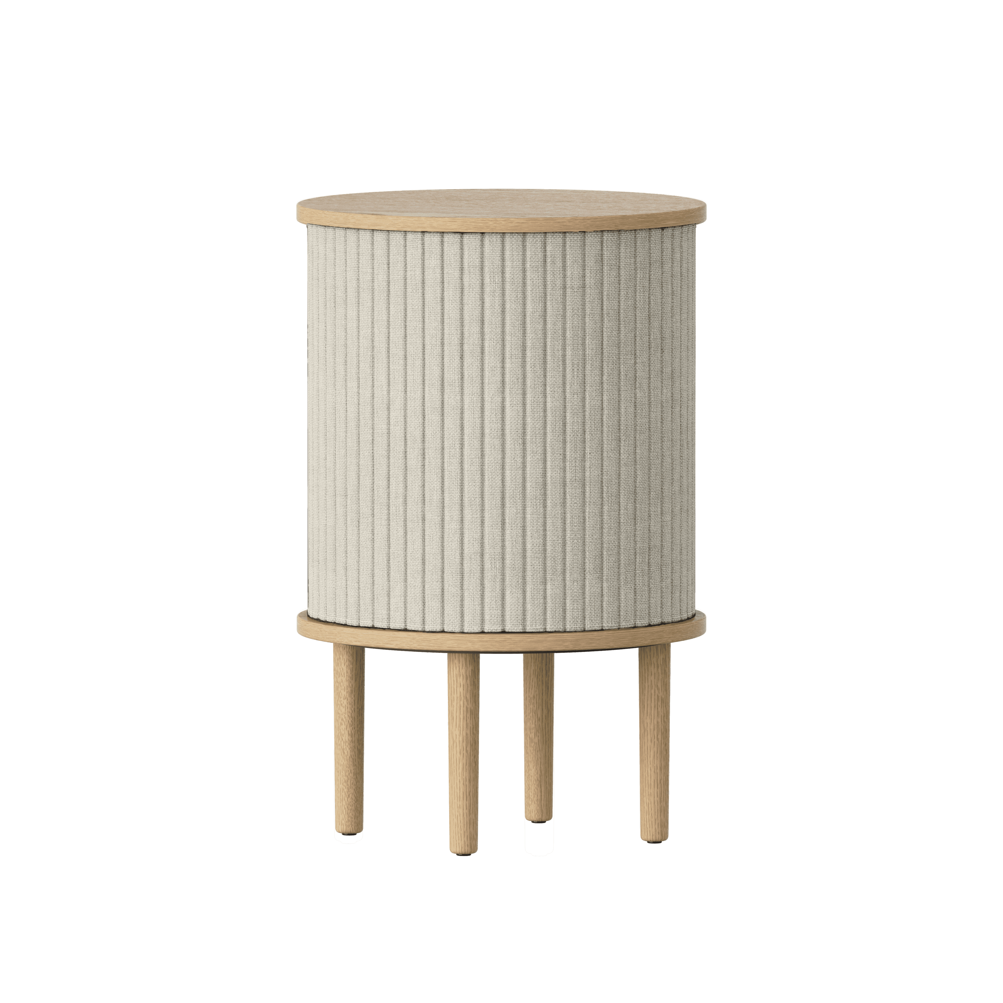 Stolik boczny AUDACIOUS beżowy z dębem UMAGE    Eye on Design