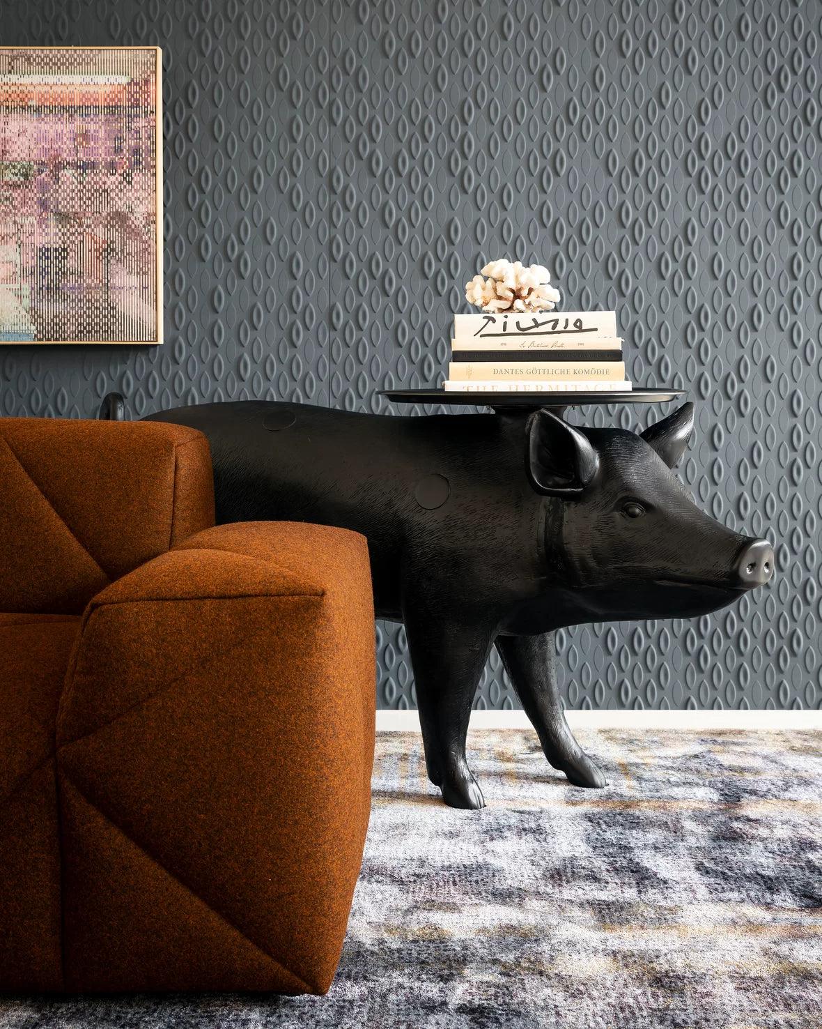 PIG table black Moooi Eye on Design