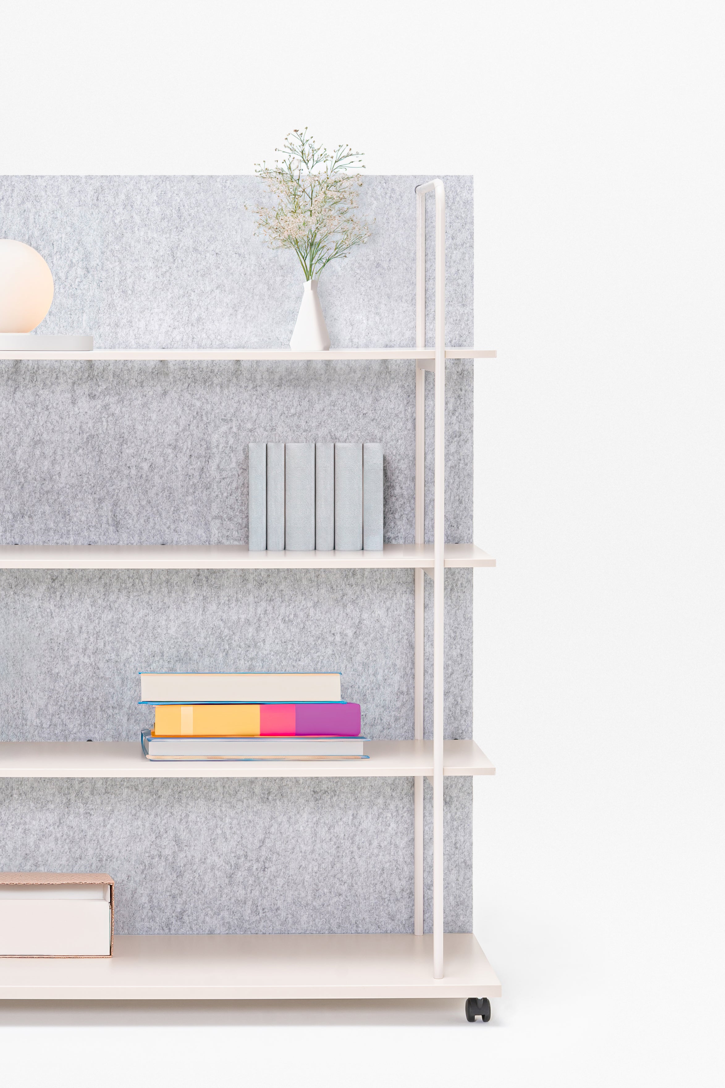 Steel shelving tanca rear from felt