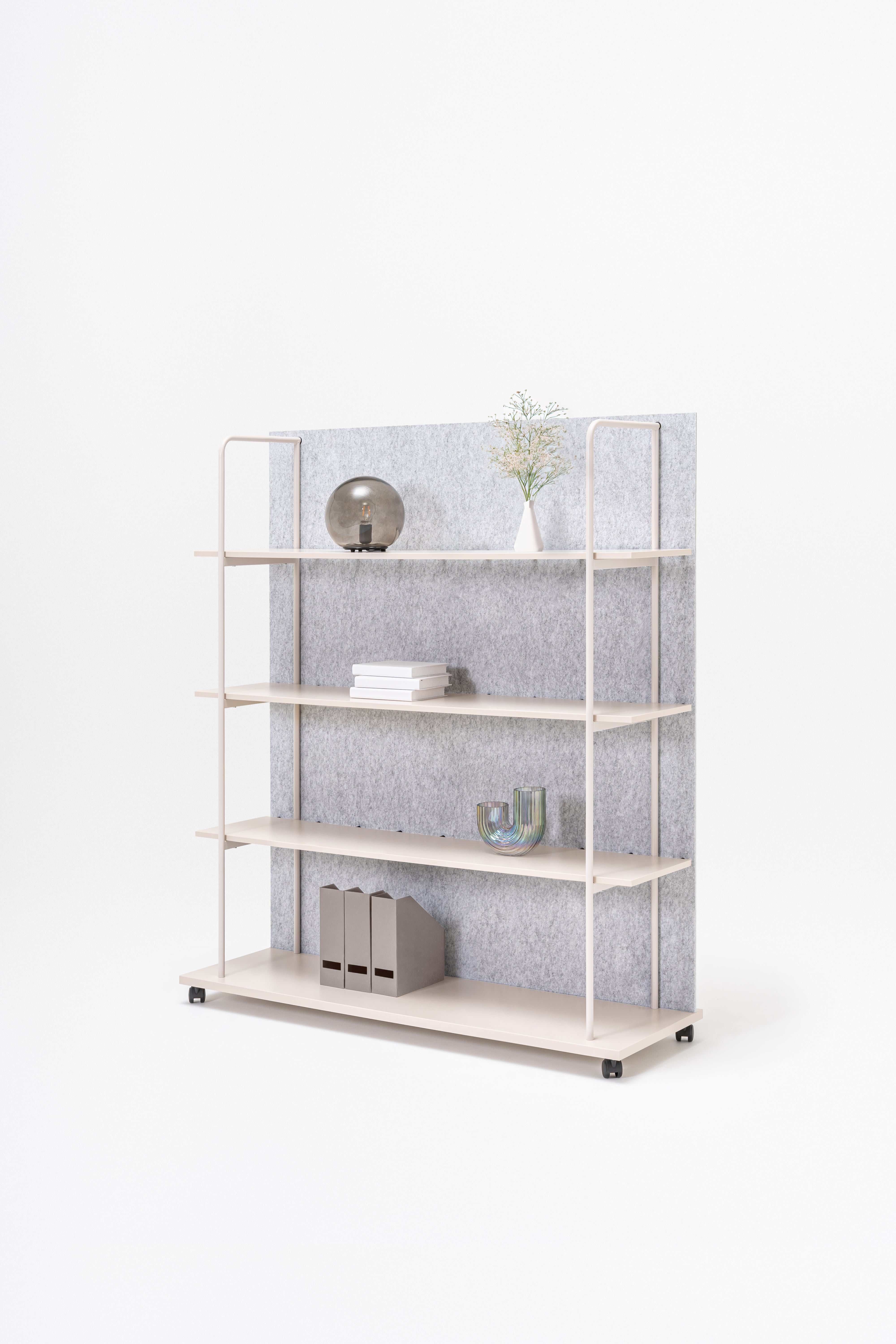 Steel shelving tanca rear from felt