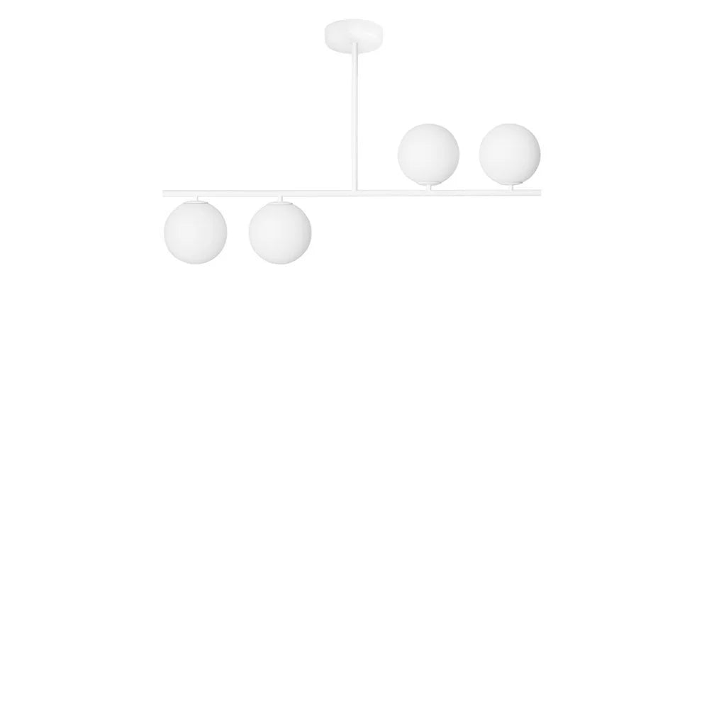 Biele dvojbodové stropné svietidlo SUGURI