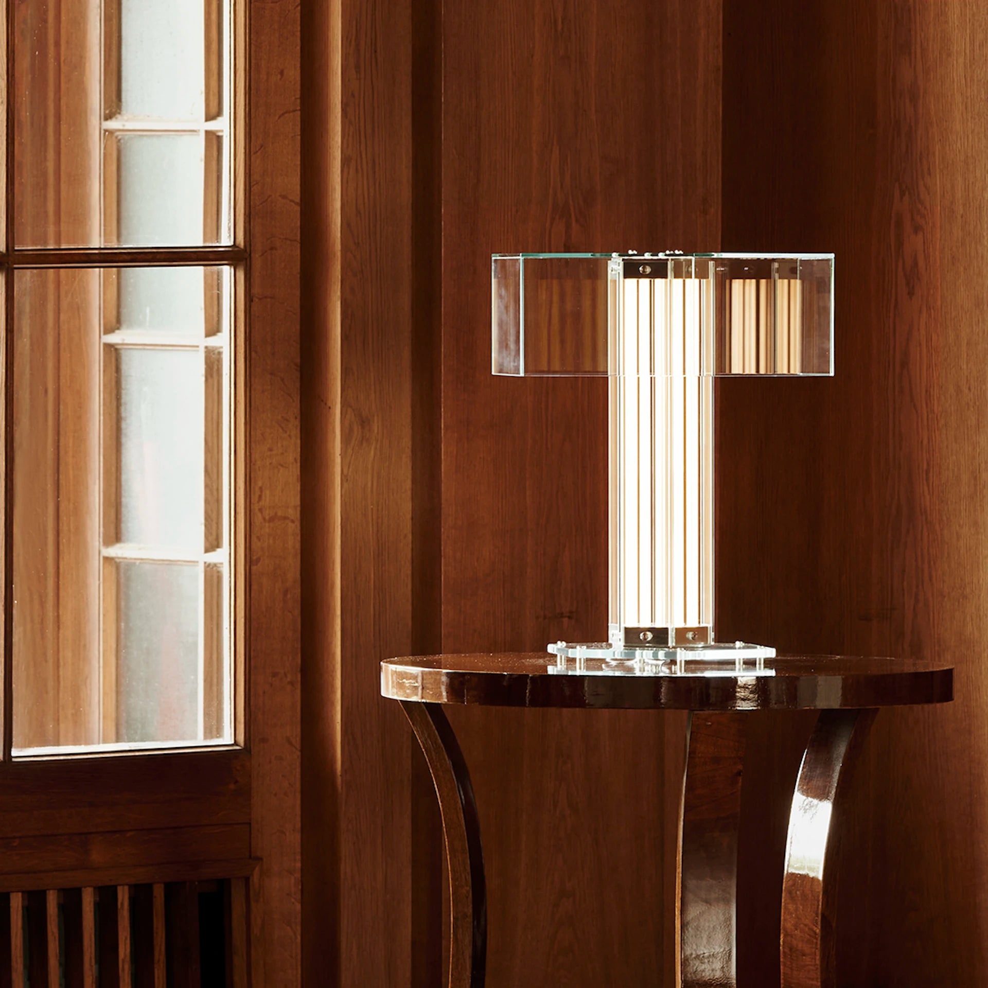 Stolná lampa SUPERWIRE sklo