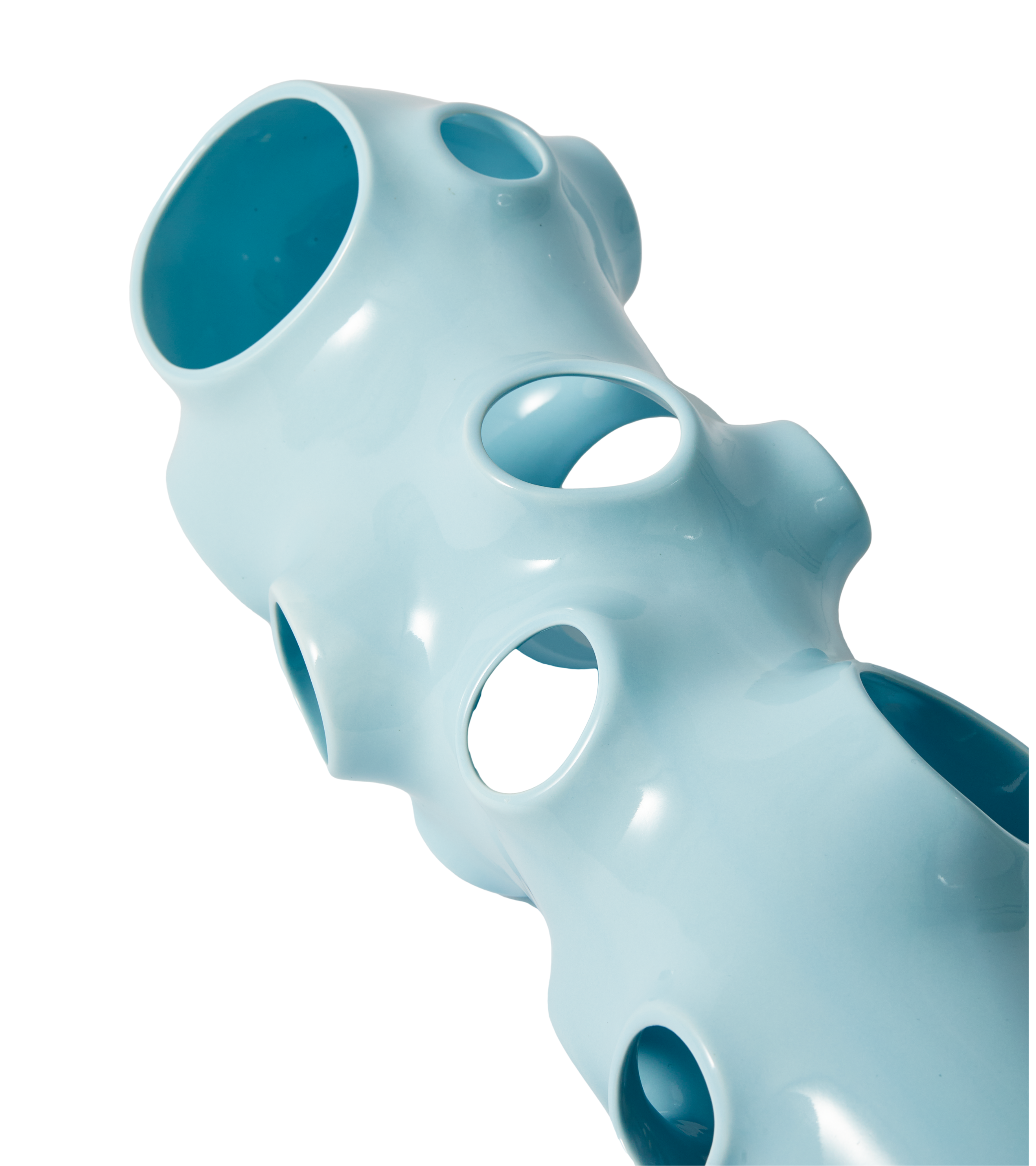 Závesná lampa BULLE svetlomodrá