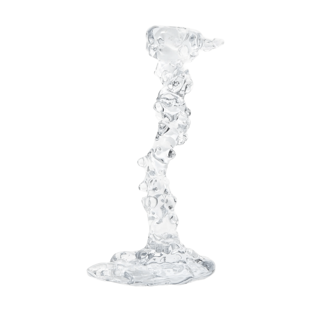 Svietnik GLASS DRIP priehľadný