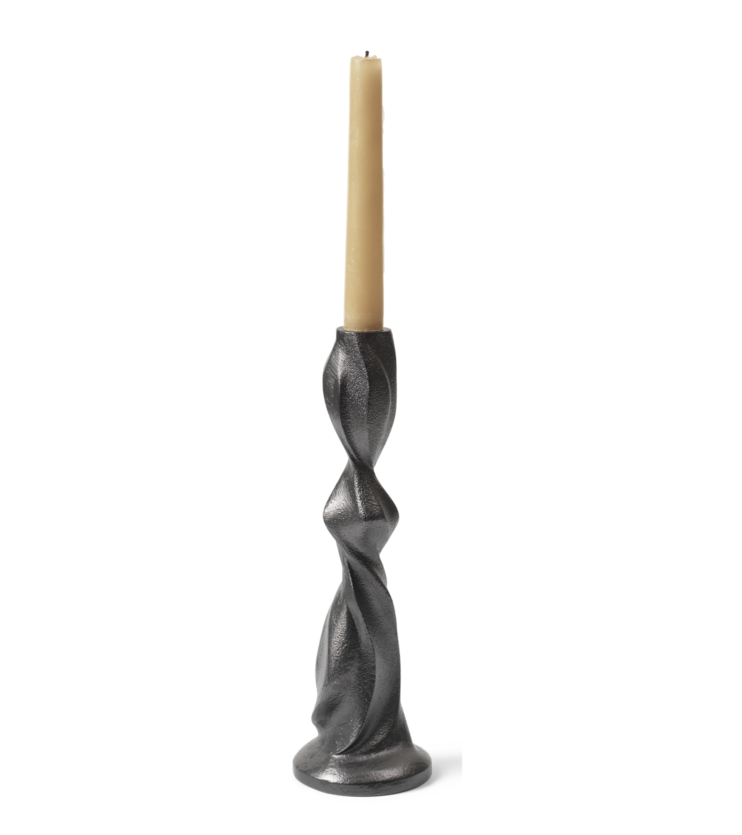 GALE candle holder black aluminum