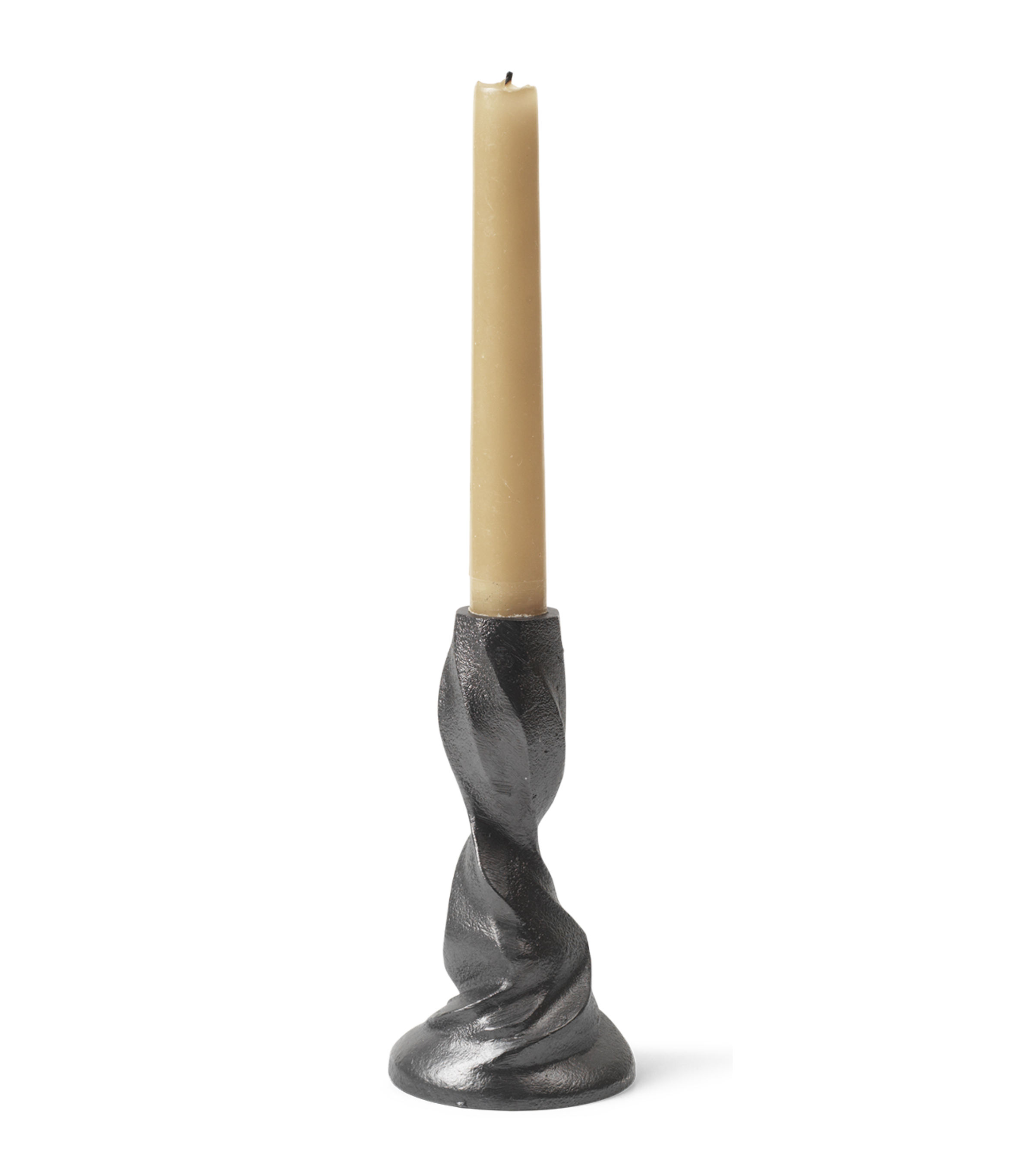 GALE candle holder black aluminum