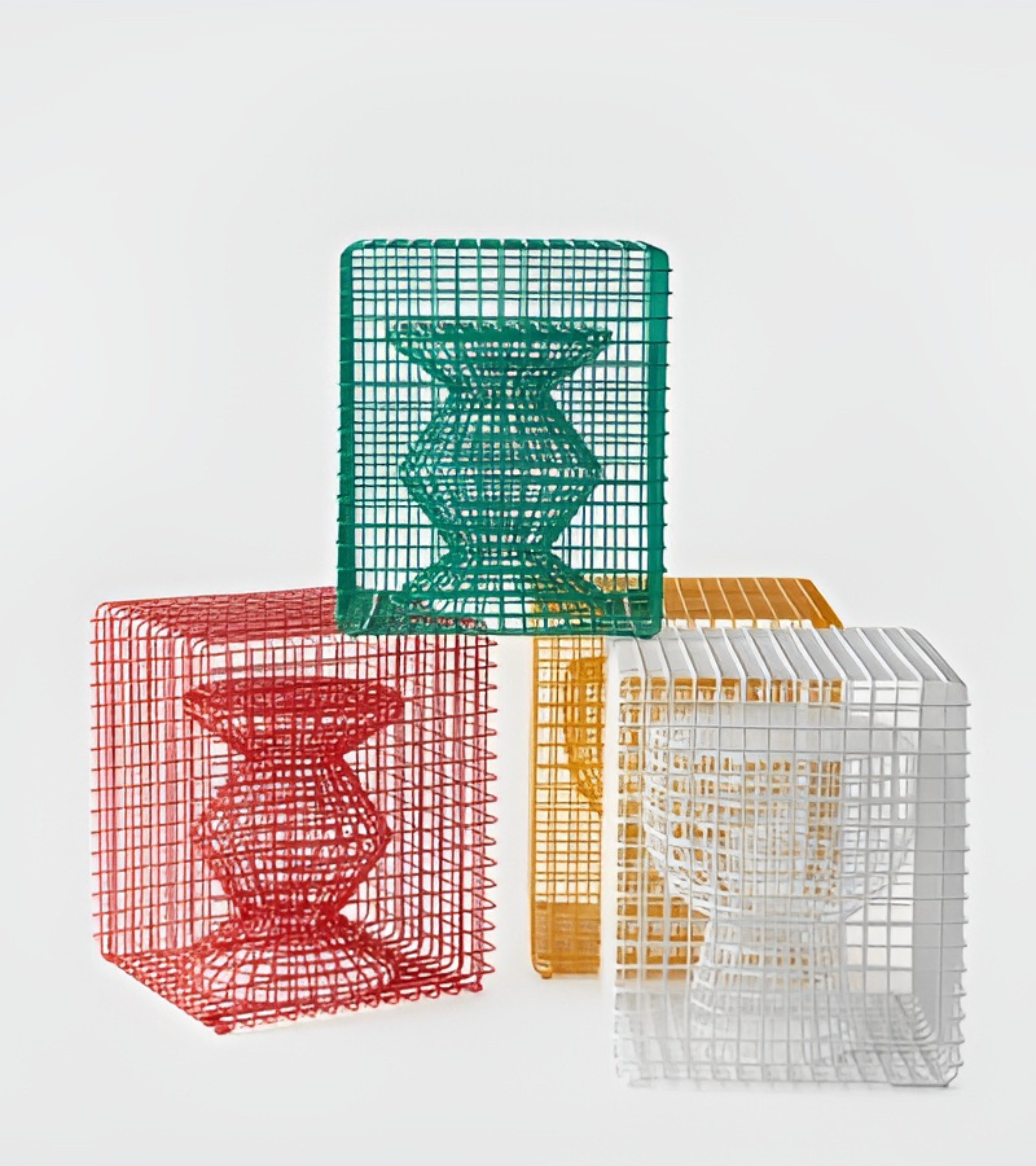 Dekoratívna stolička TIP TAP WIRE strieborná