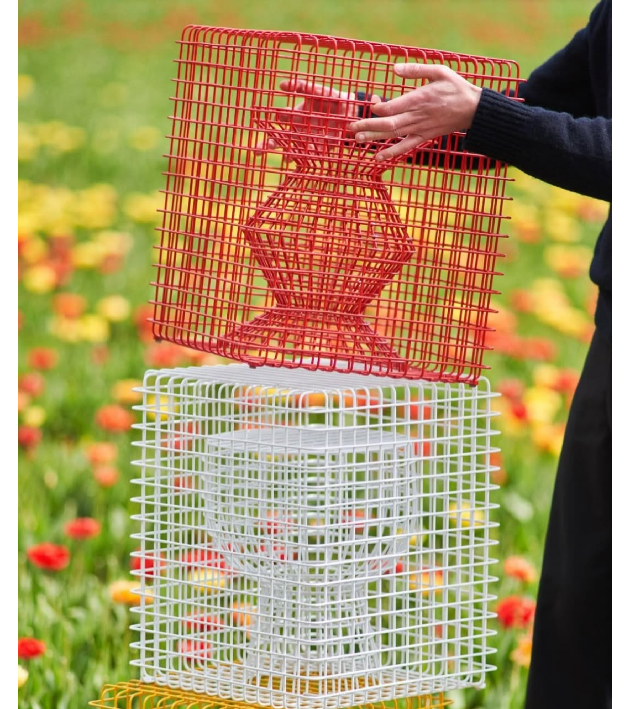 TIP TAP WIRE decorative stool white