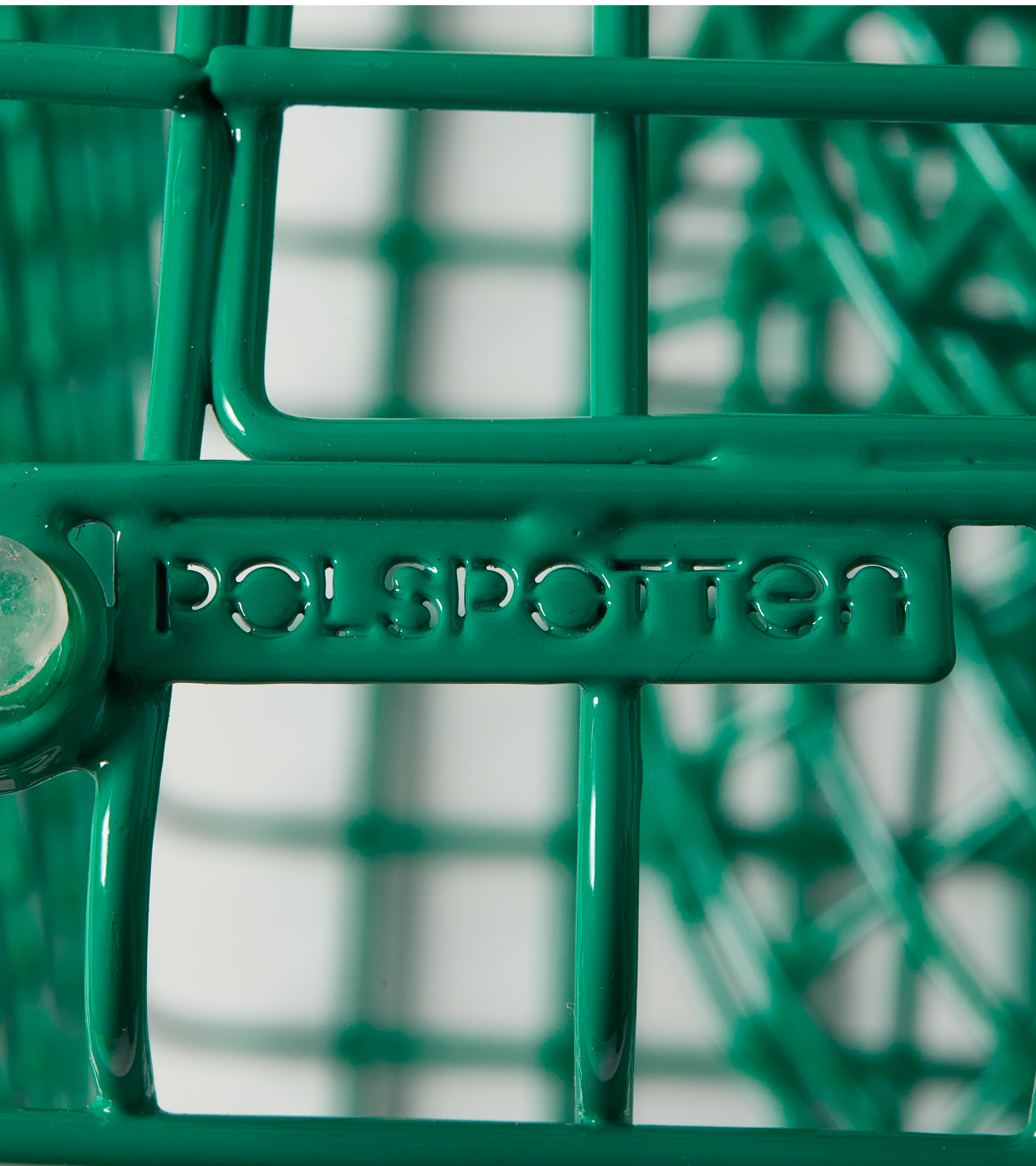 ZIG ZAG WIRE decorative stool green