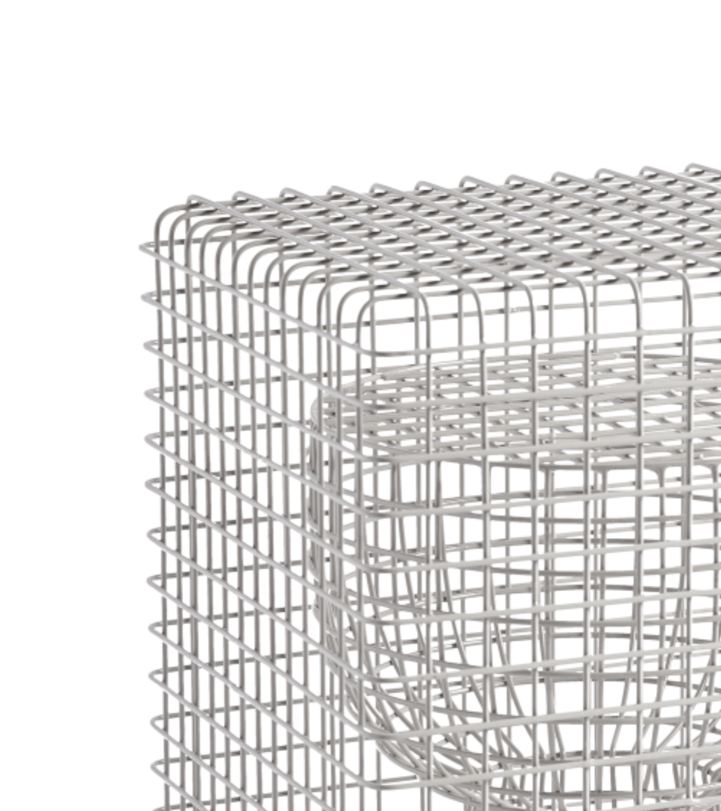 Dekoratívna stolička TIP TAP WIRE strieborná