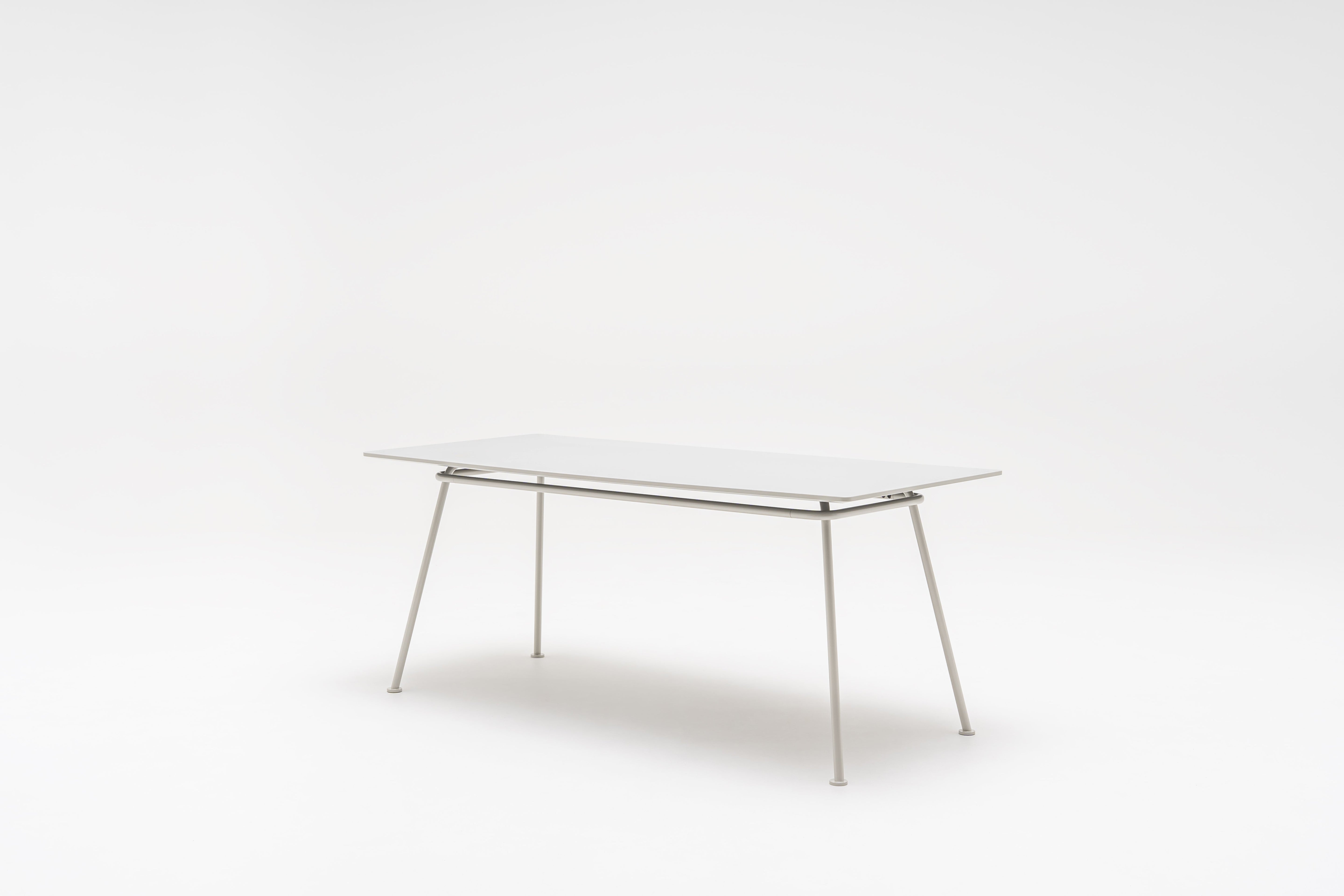 New school rectangular table metal base